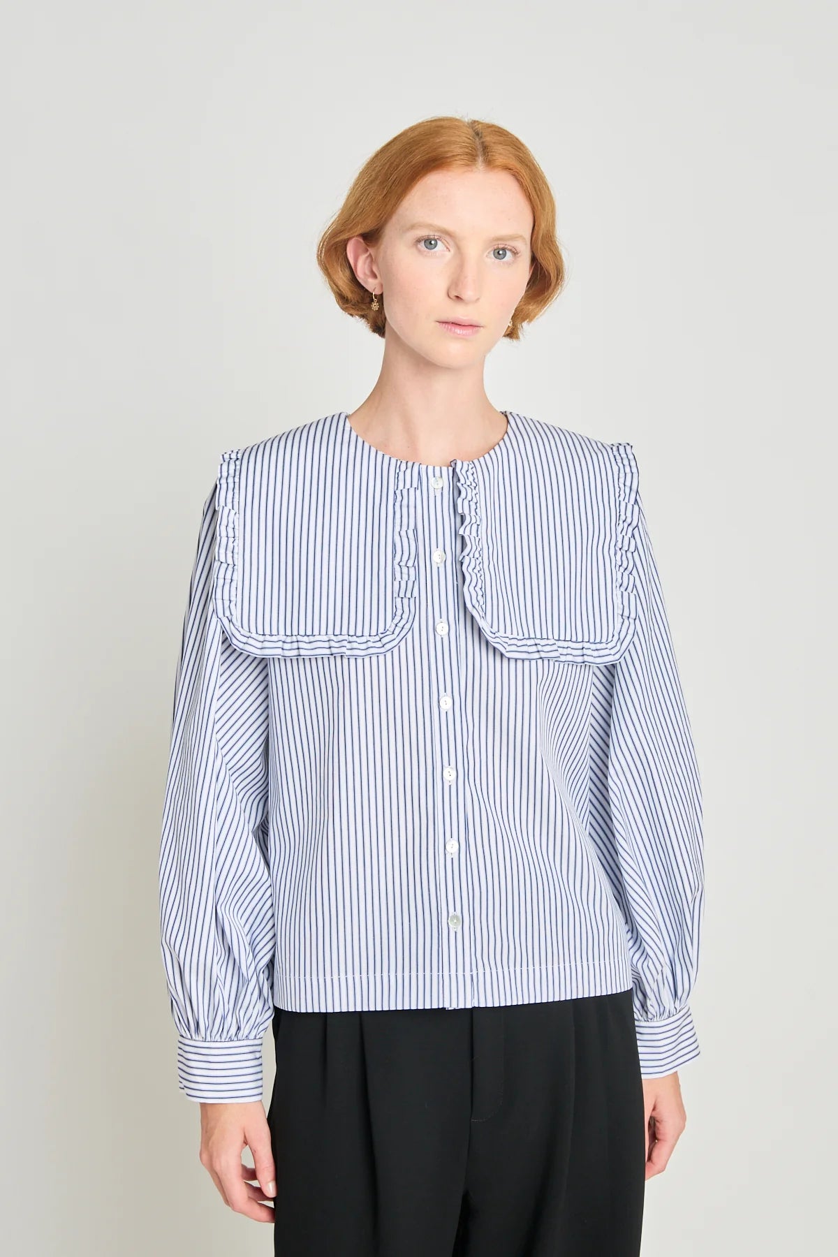 Twenty Seven Names - All That Jazz Blouse - White & Navy Stripe