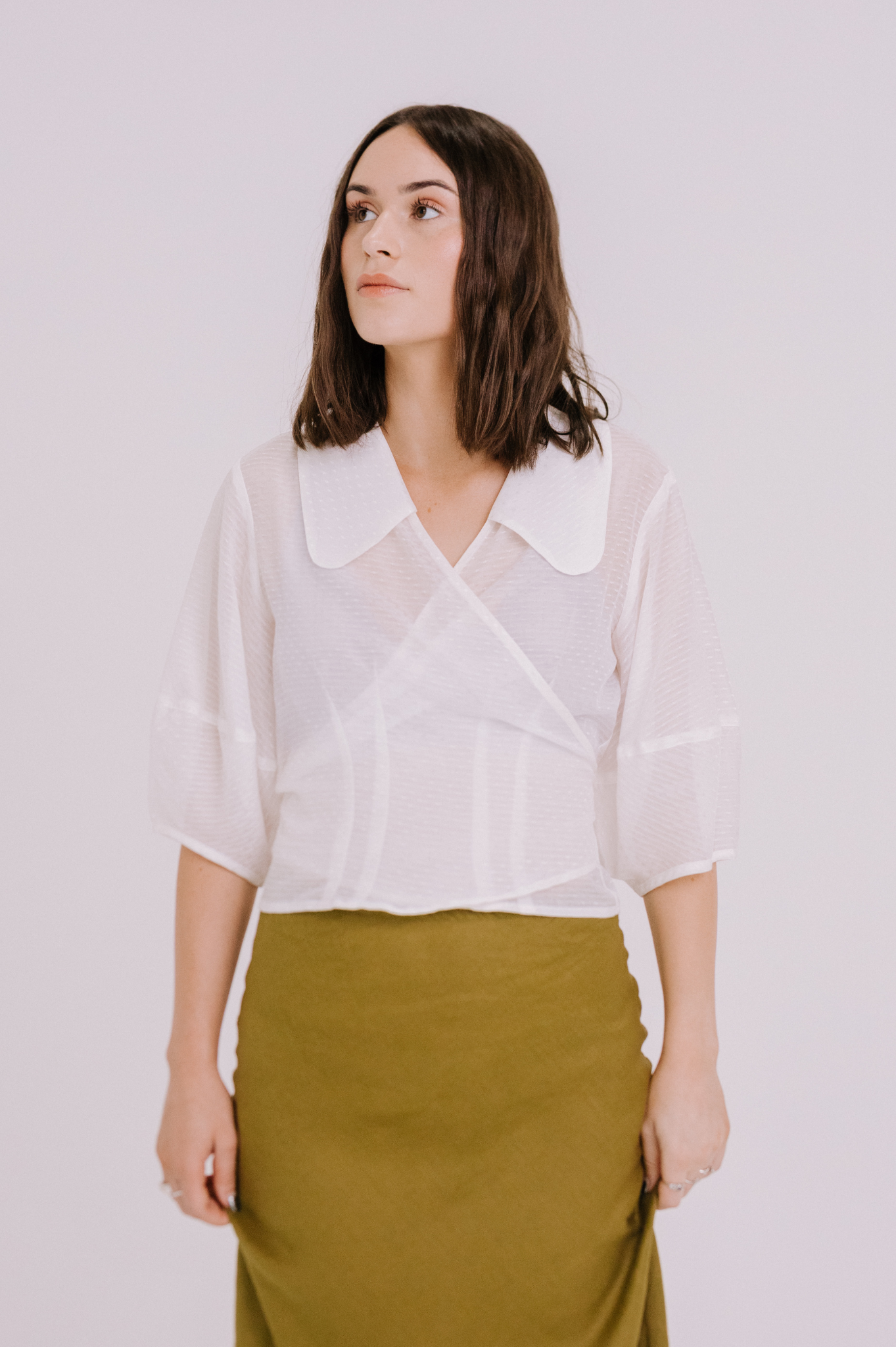 Annie - Lydia Wrap Blouse - Silk