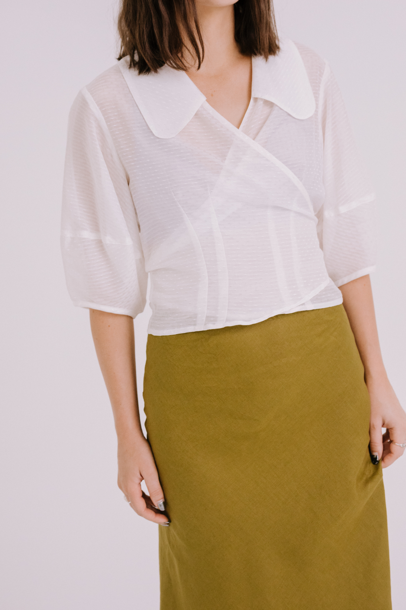 Annie - Lydia Wrap Blouse - Silk