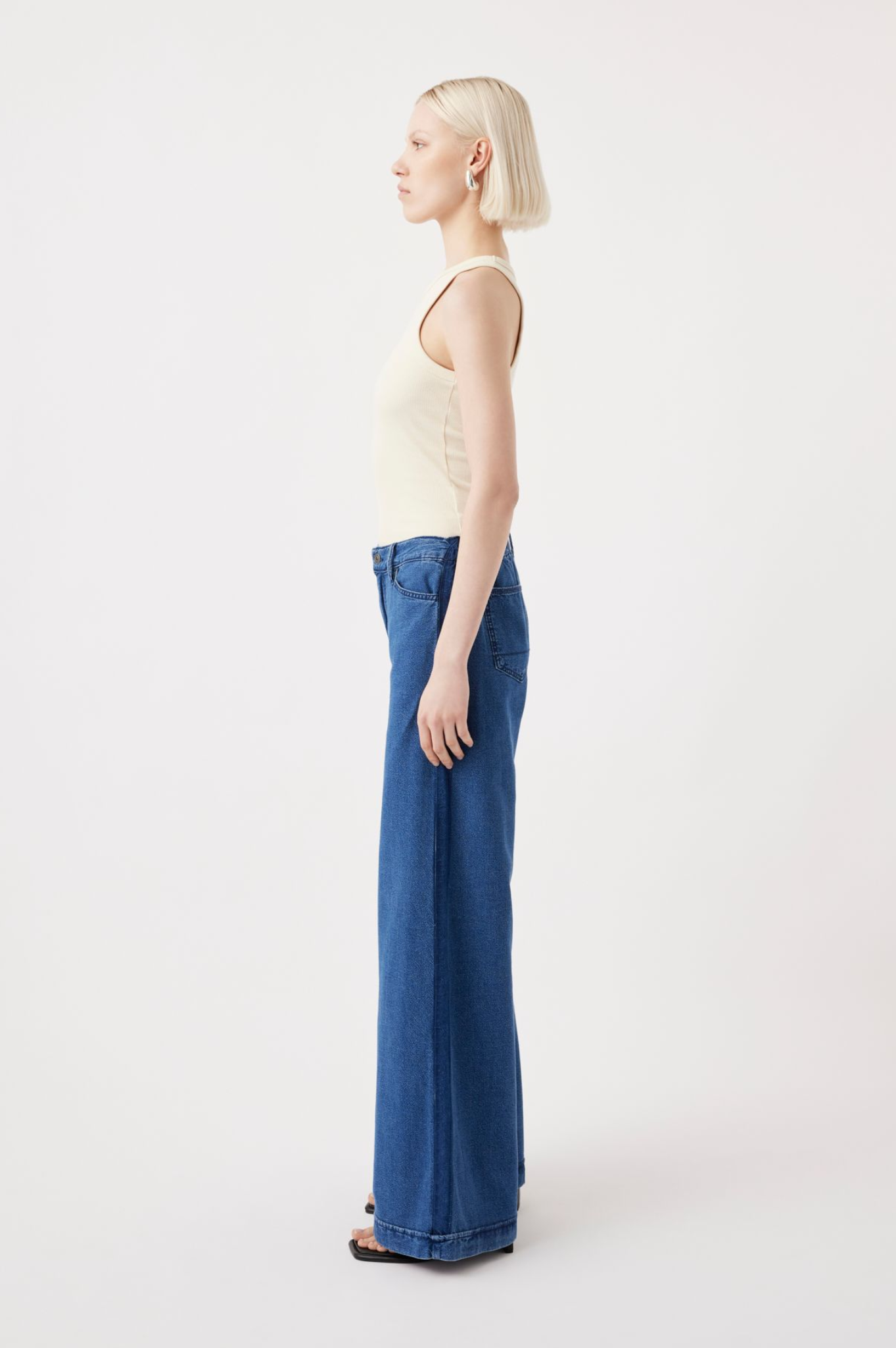 LAST ONE | Outland Denim - Leigh Mid Wide Long - Moderna Blue