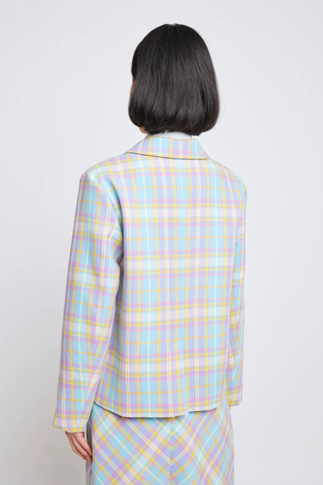LAST ONE | Twenty-Seven Names - Perpetual Motion Jacket - Pastel Check
