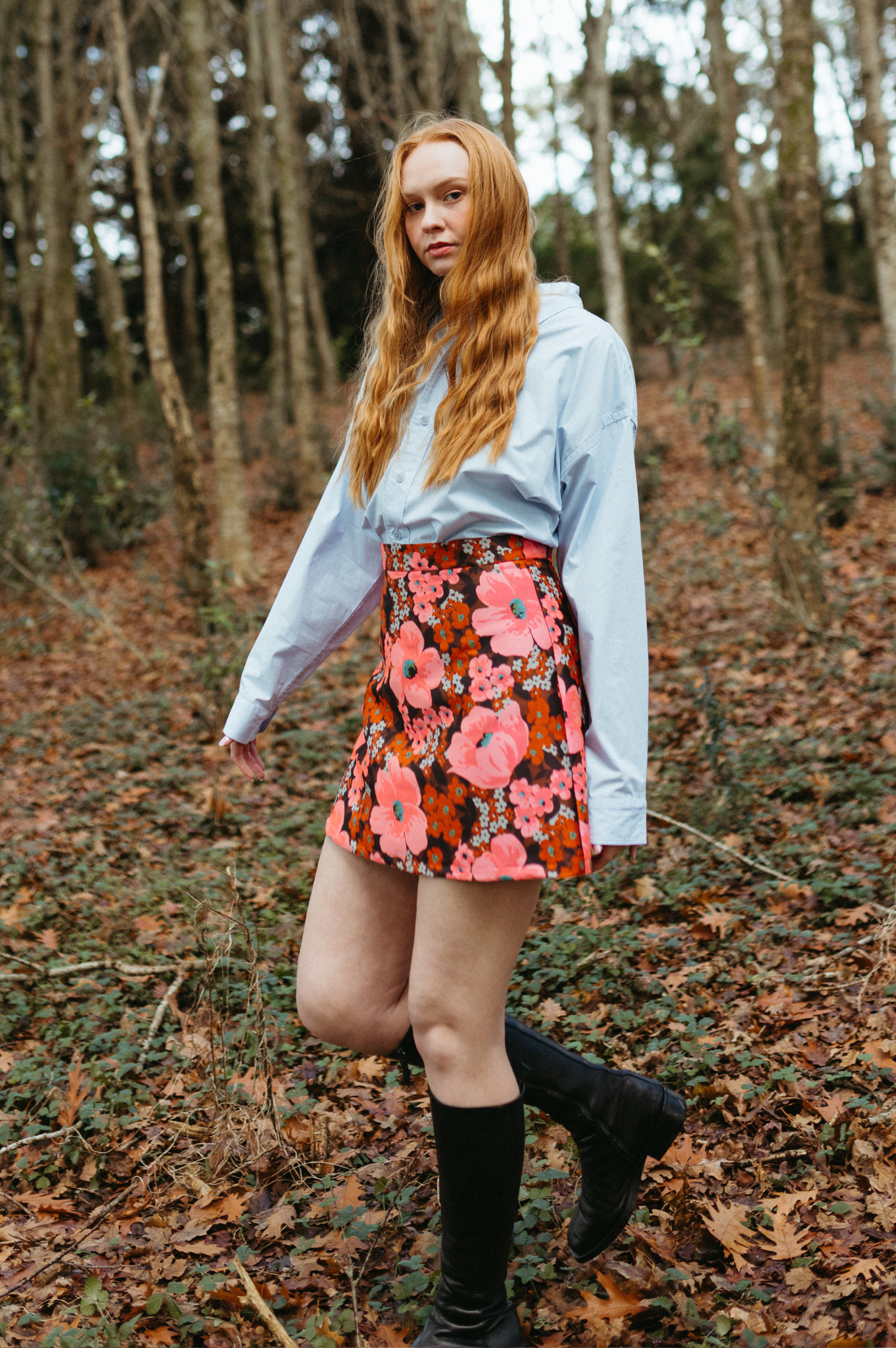 Annie - Twiggy Skirt - Floral