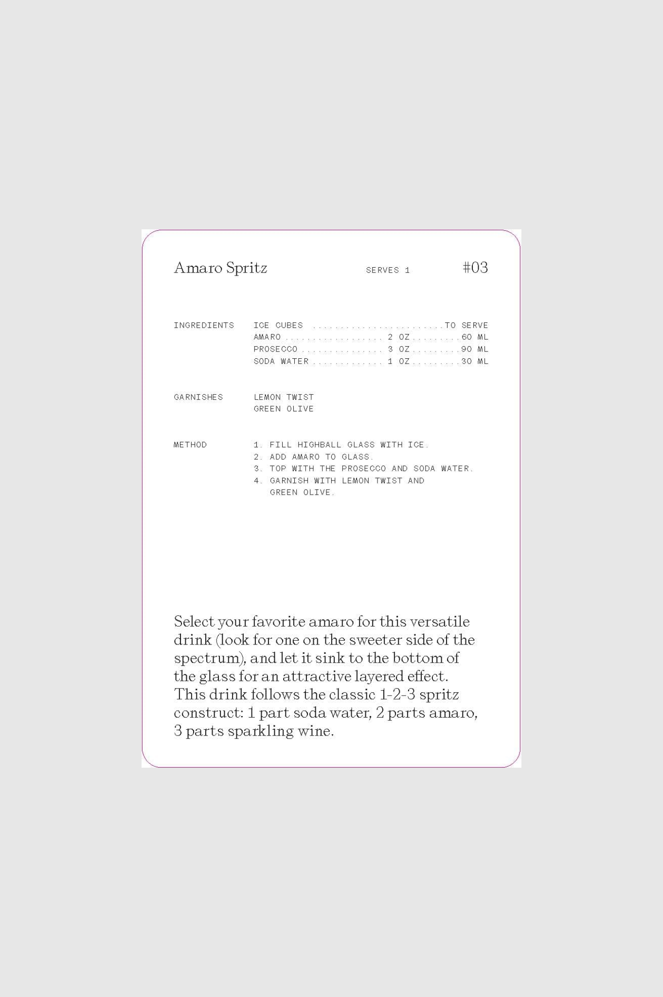 The Cocktail Cabinet: Spritz