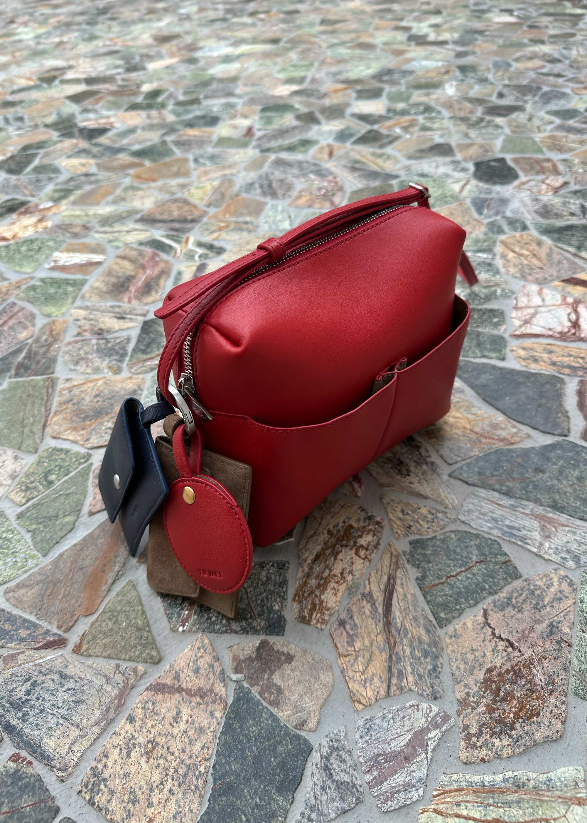 Yu Mei - Kaye Bag - Lobster Red Lambskin