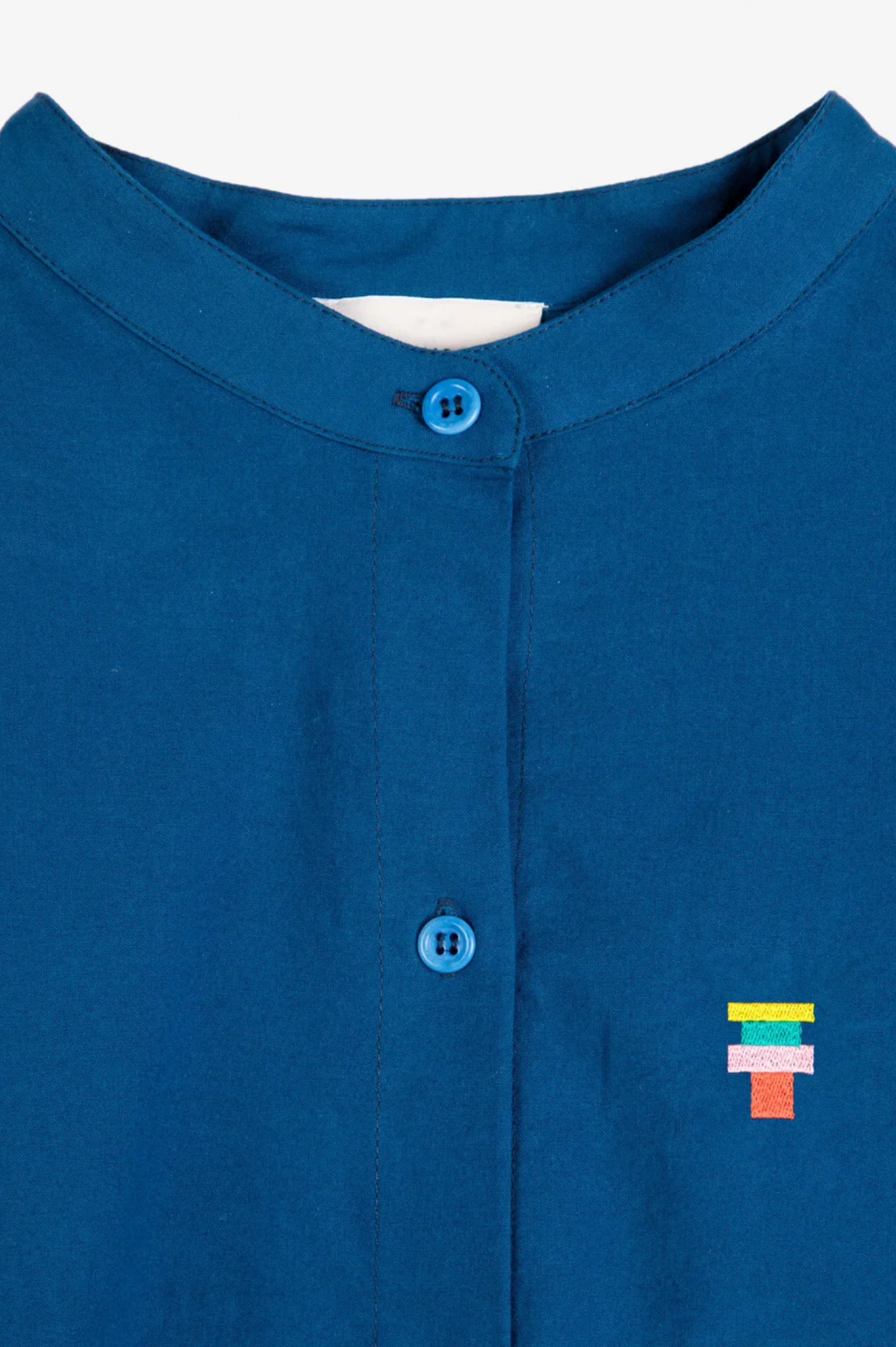 Bobo Choses - Contrast Trim Puff Sleeve Shirt