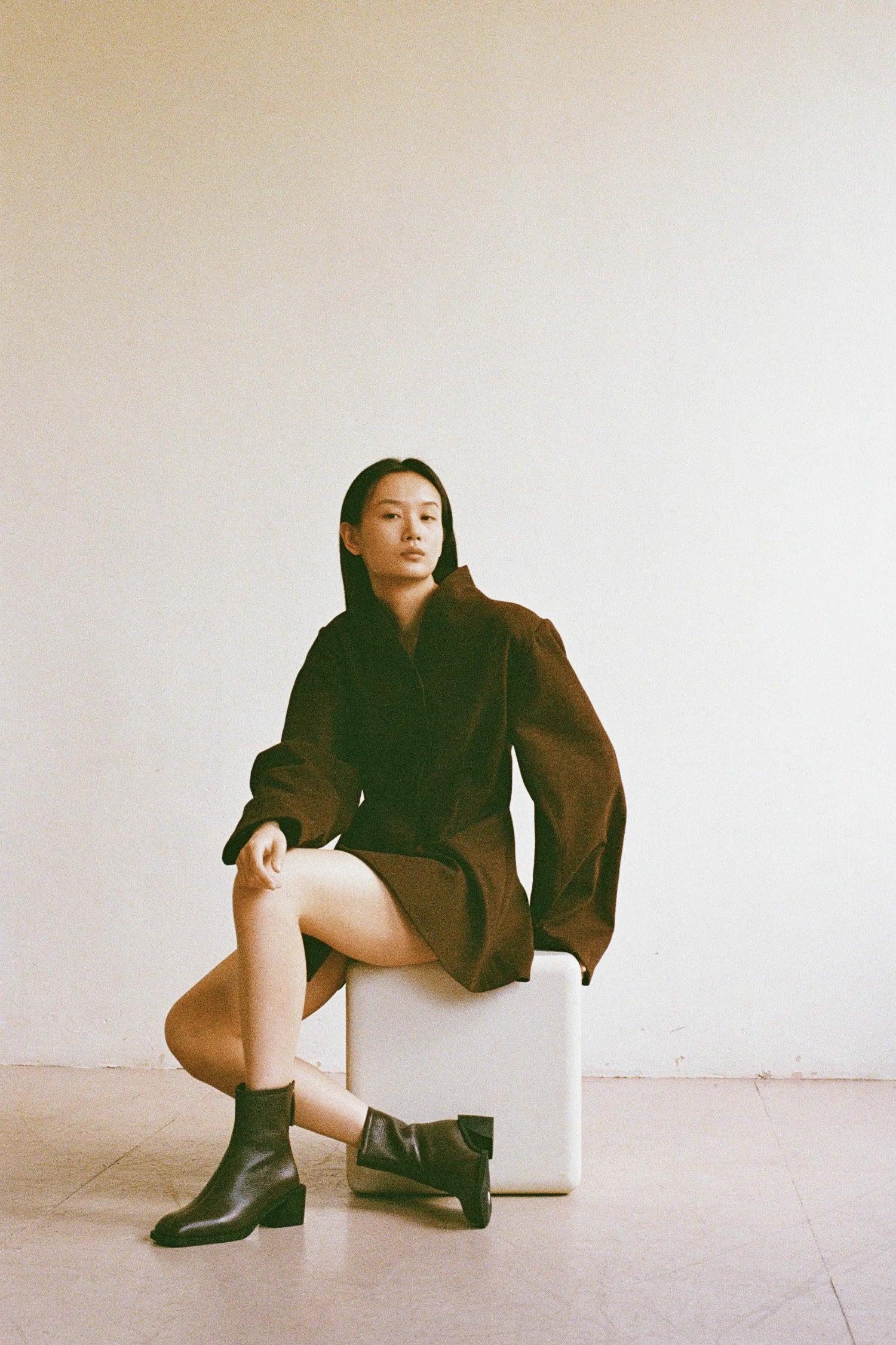 Commonplace Essentials - Brooklyn Square Toe Boot - Brown