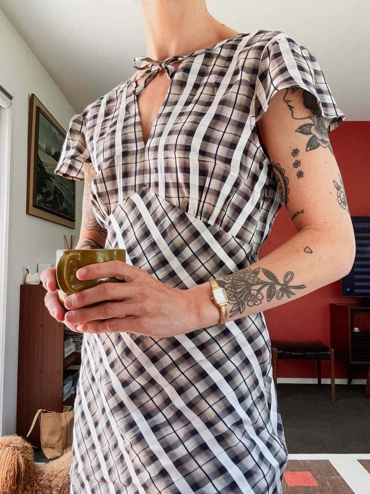 Annie - Archive Mini Dress - Heritage Plaid