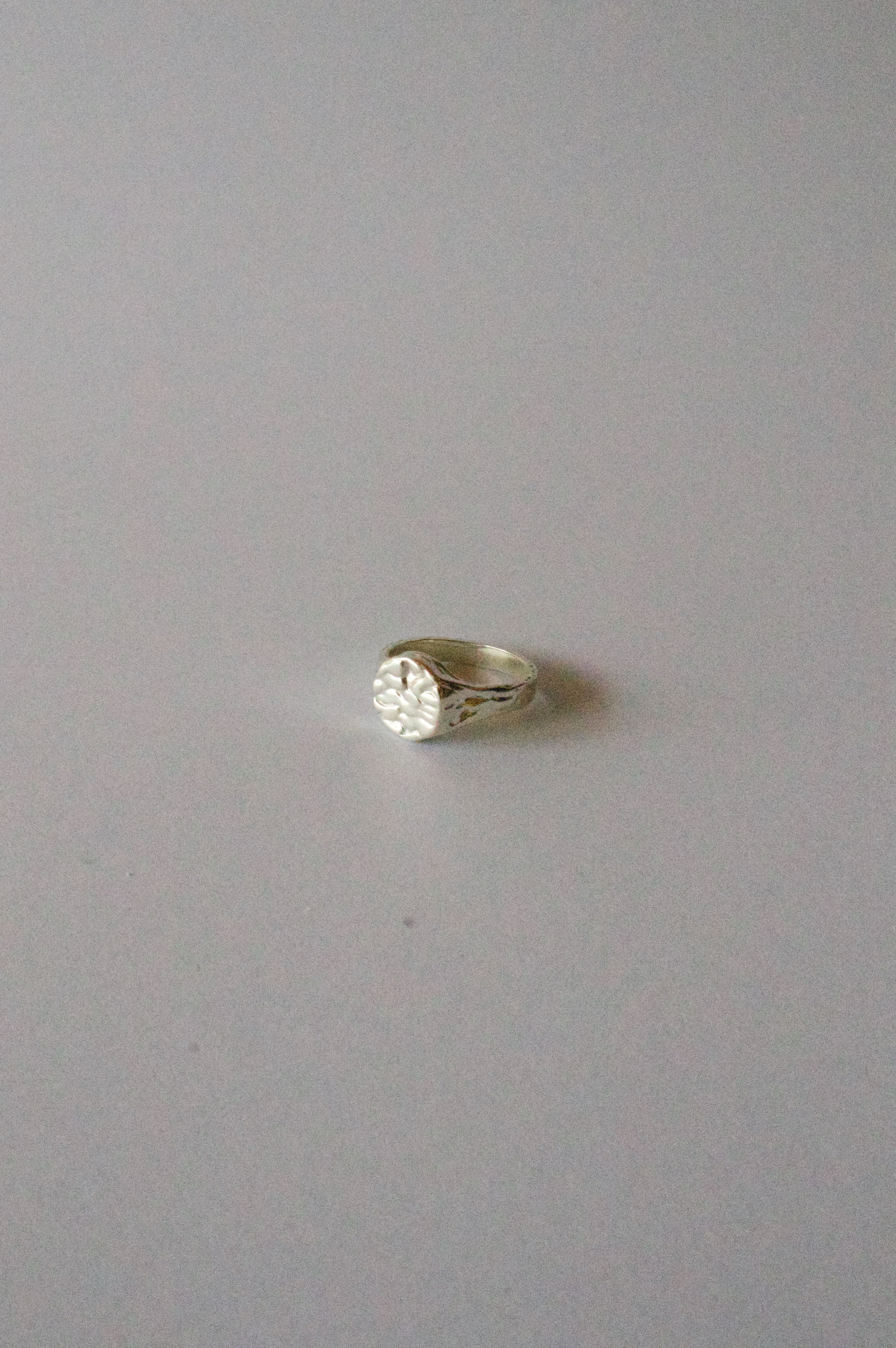 Jassher - Circle Lava Signet Ring - Sterling Silver