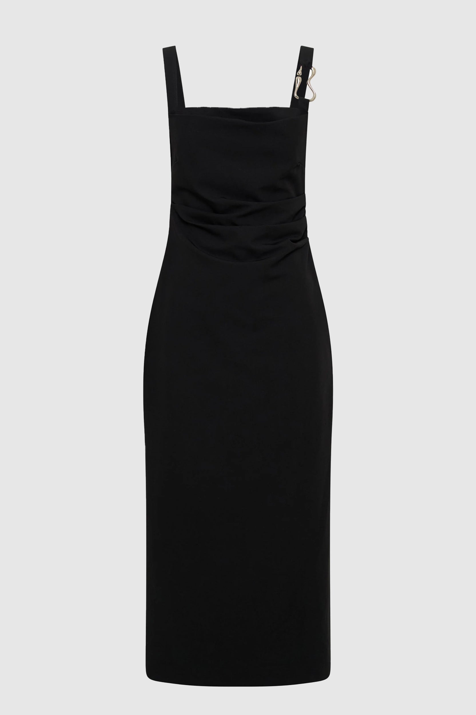 Third Form - Paradigm Tucked Midi Dress - Black