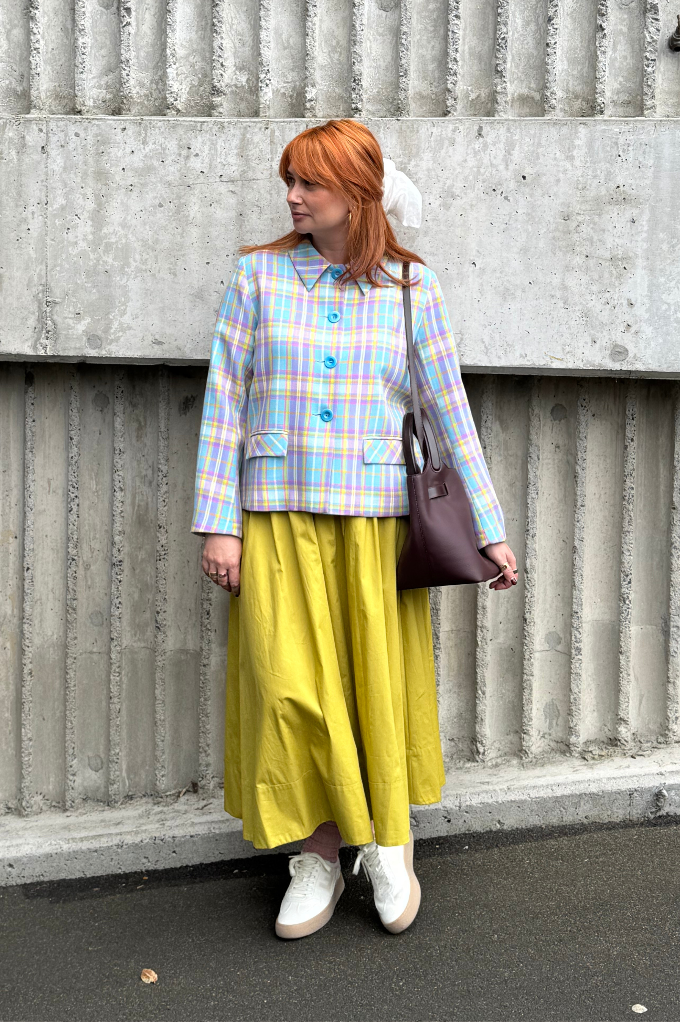 Annie - Blake Skirt - Chartreuse