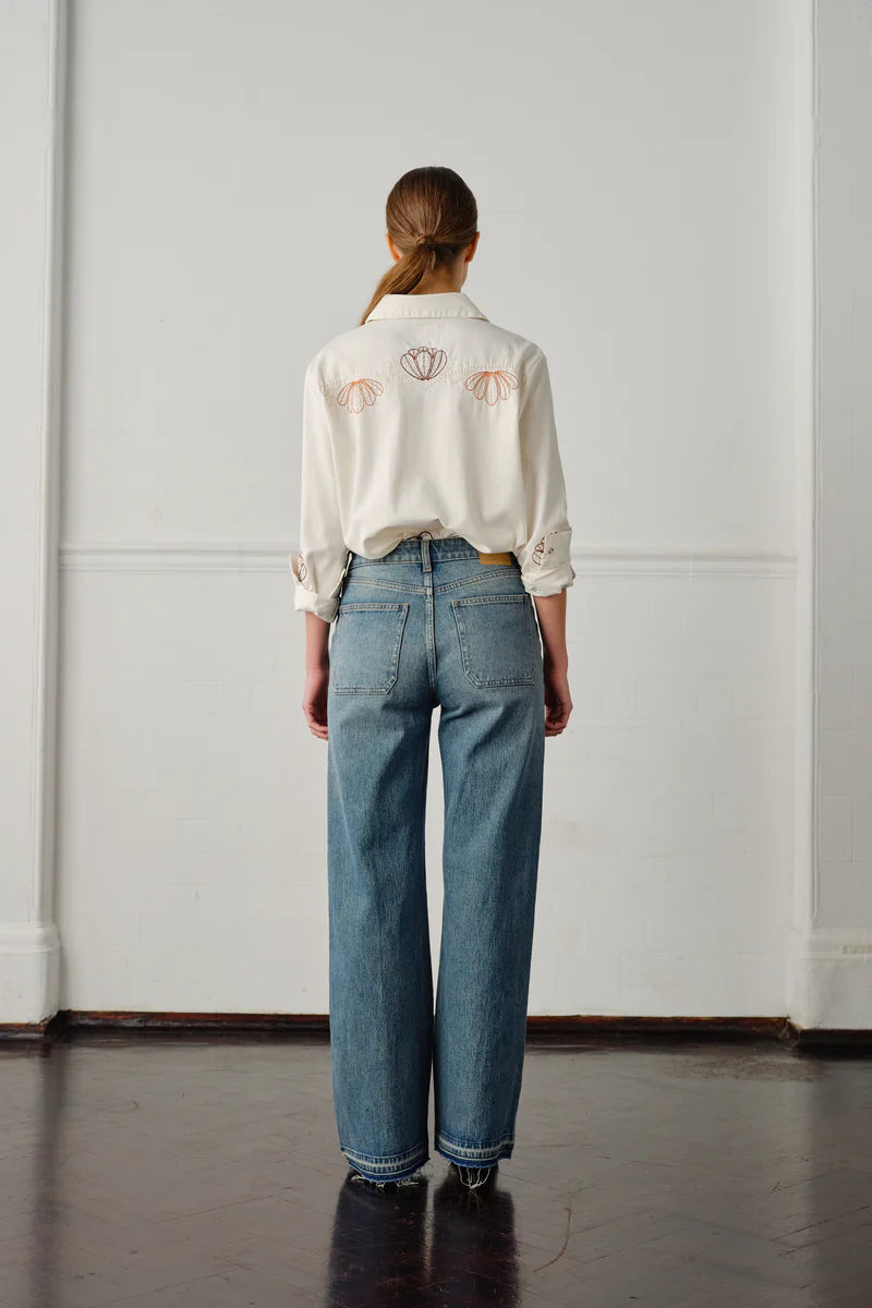 LAST ONE | Seventy + Mochi - Elodie Full Length Jean - Pasadena Vintage