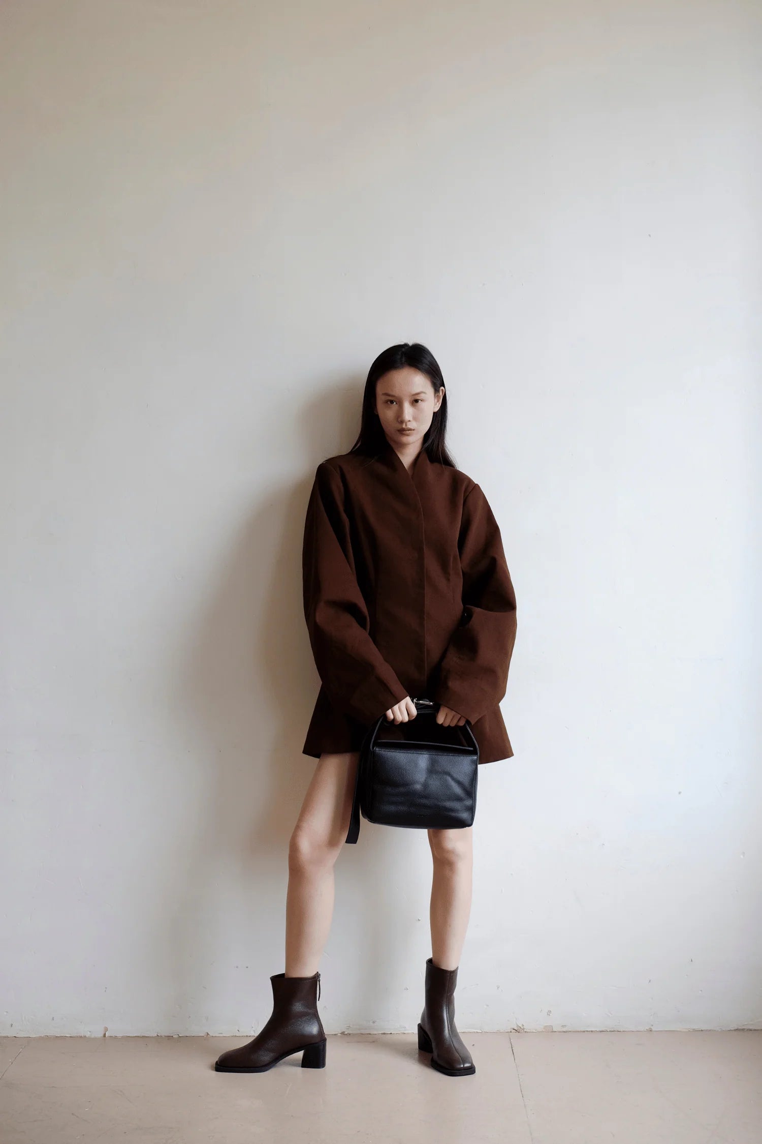 Commonplace Essentials - Brooklyn Square Toe Boot - Brown