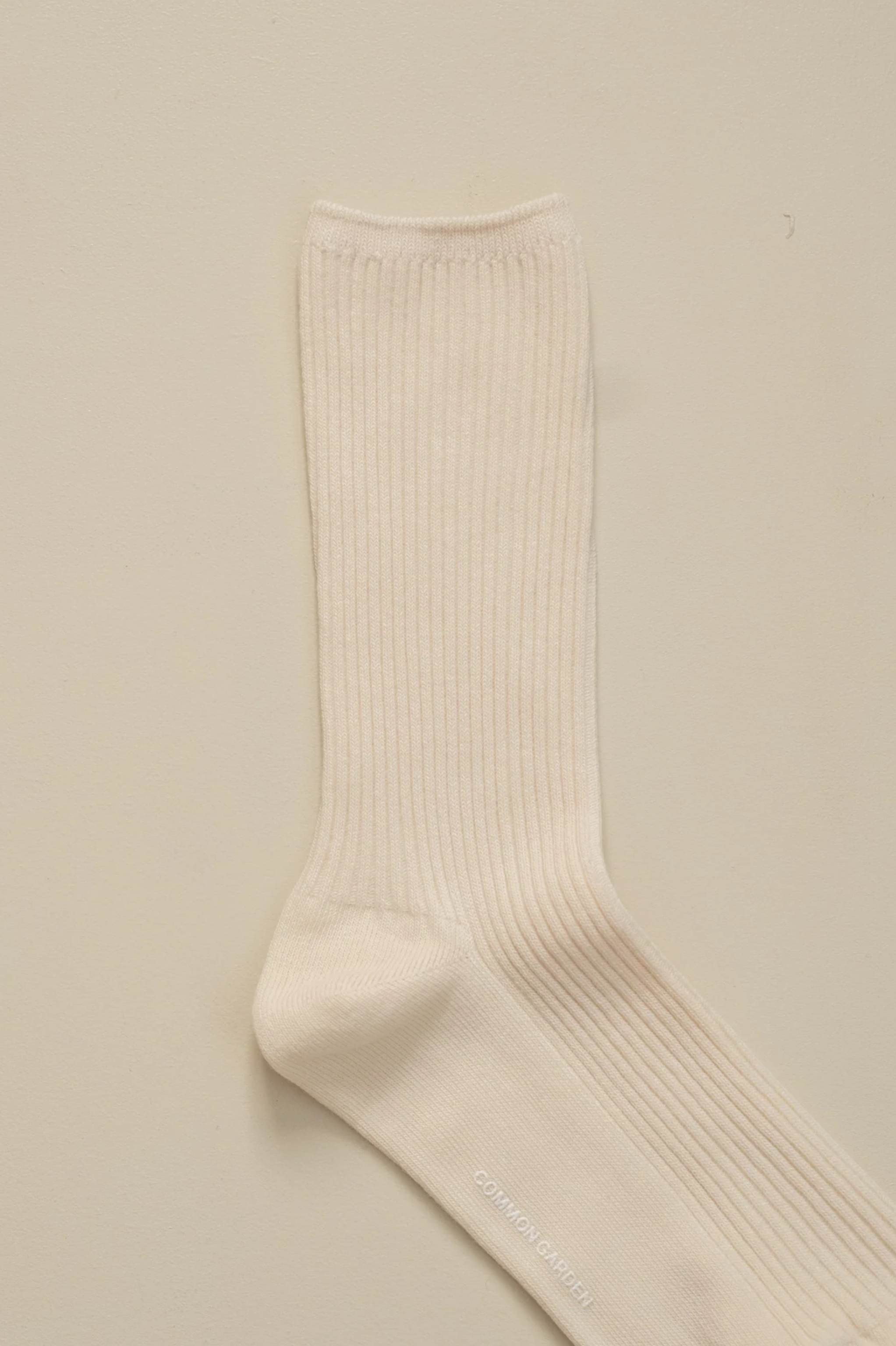 Common Garden - Ribbed Cotton Socks - Butter Cream