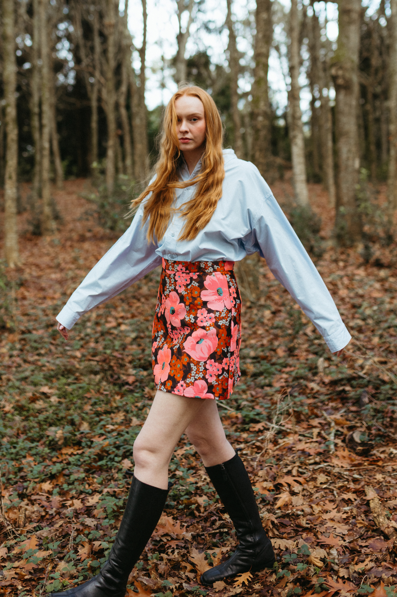 Annie - Twiggy Skirt - Floral