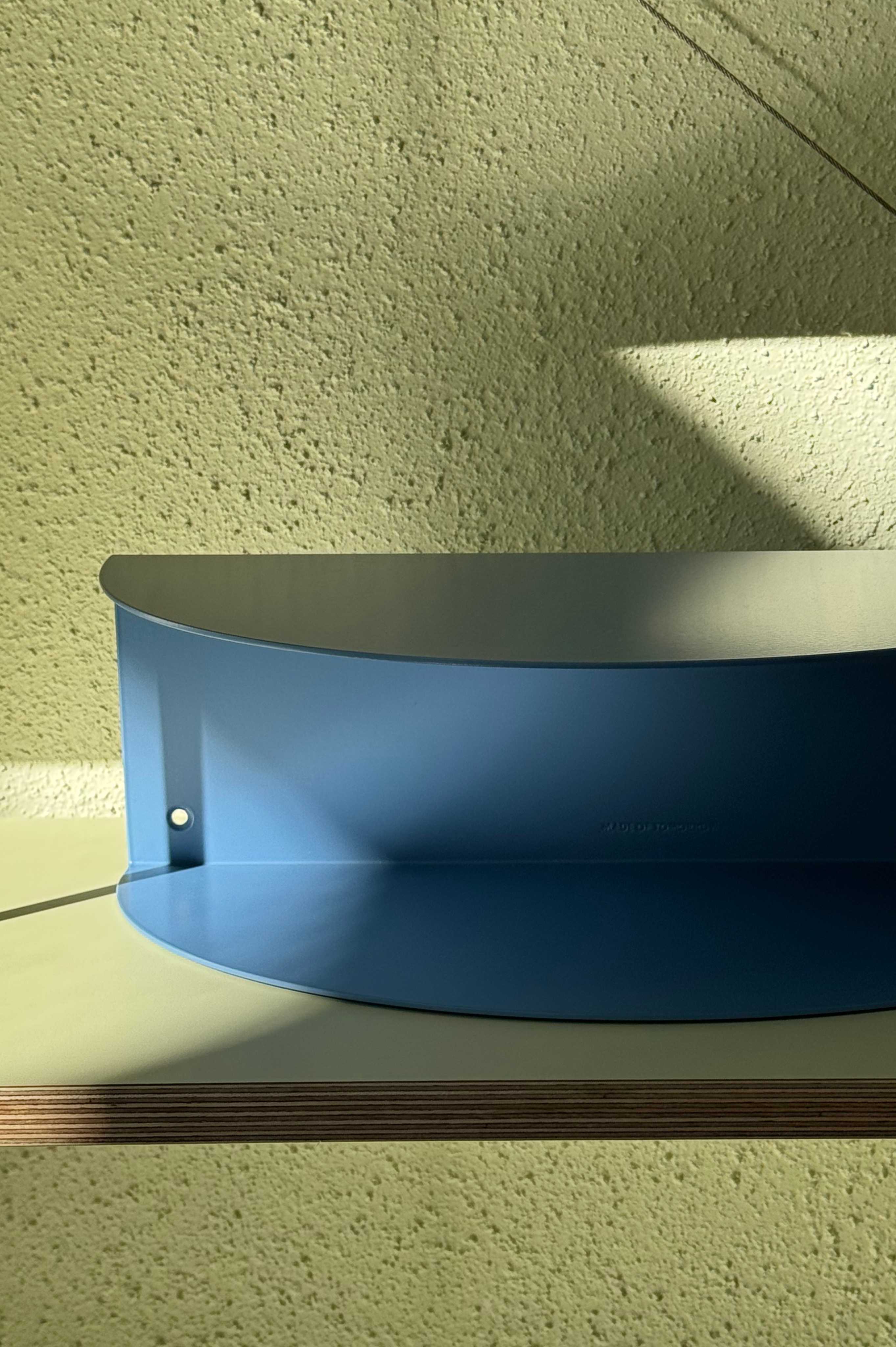 MOT X FOUND - Fold Bedside Table - Wedgewood