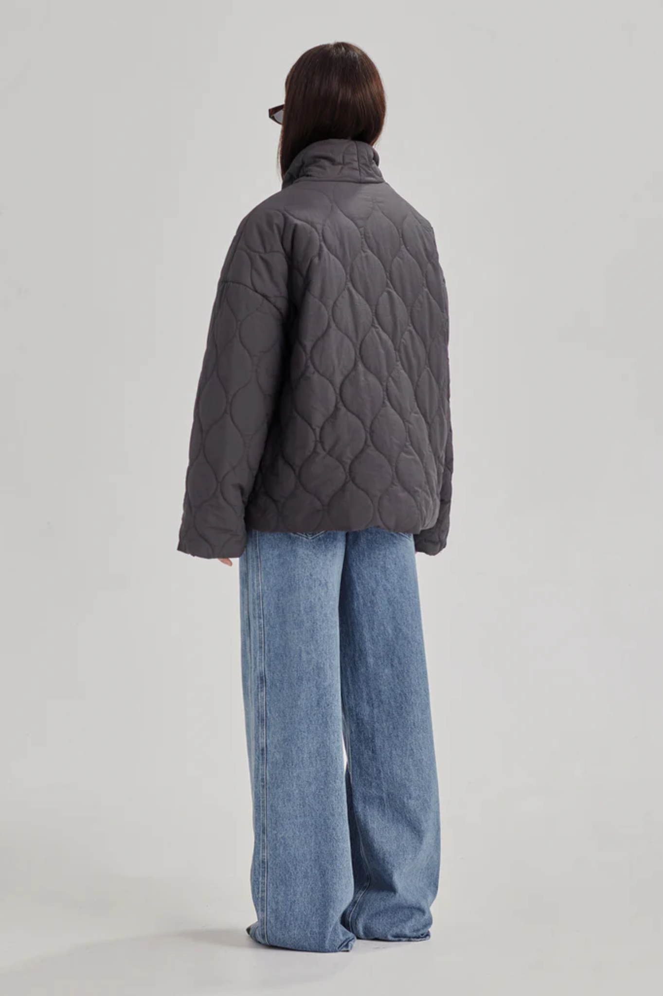 Commoners - Quilted Wrap Jacket - Charcoal
