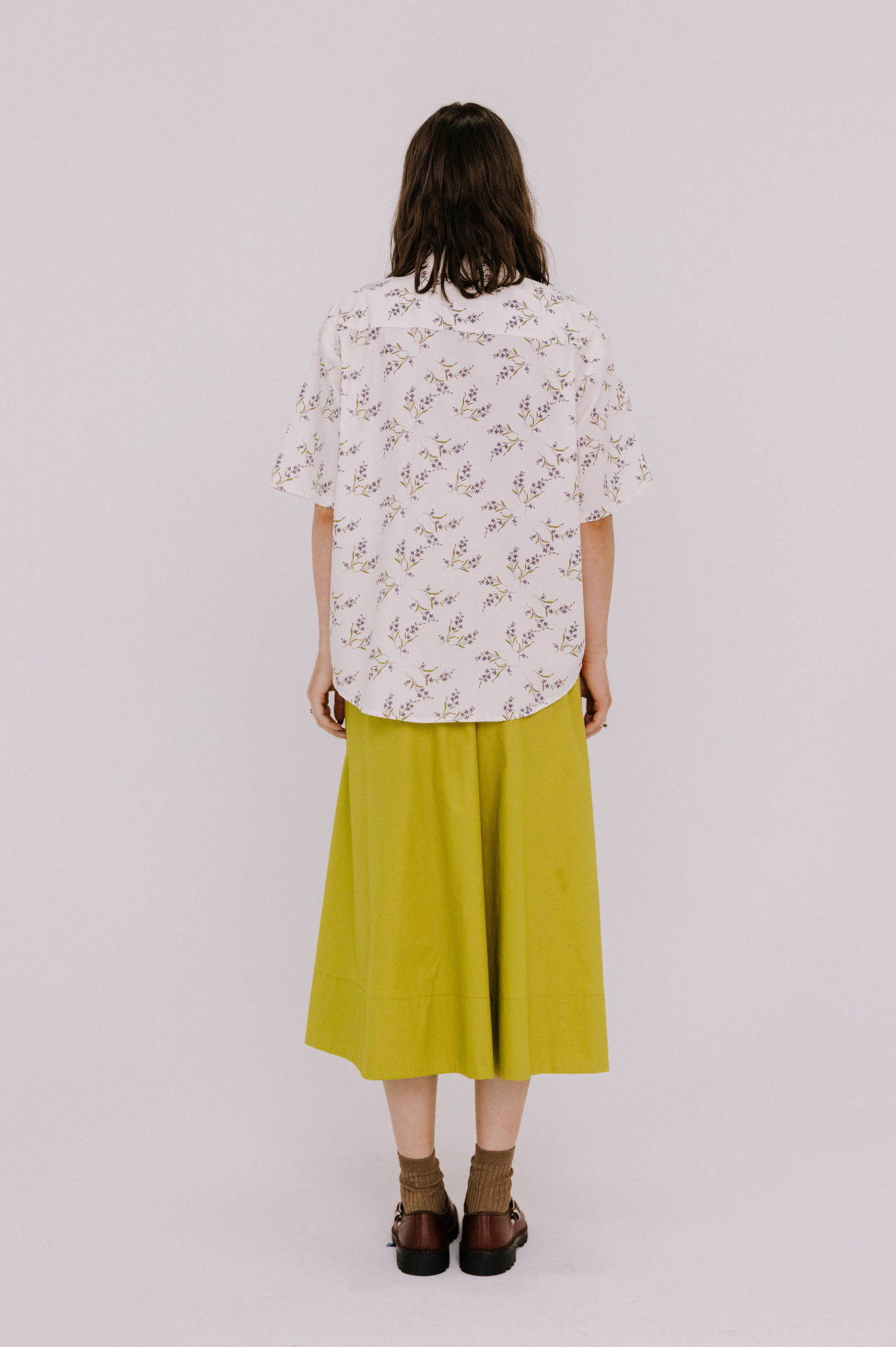 Annie - Jasper Shirt - Winter White Floral