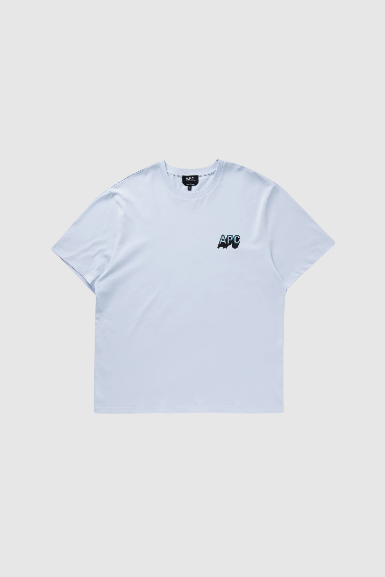 A.P.C - 70's H T-Shirt - Sky Blue