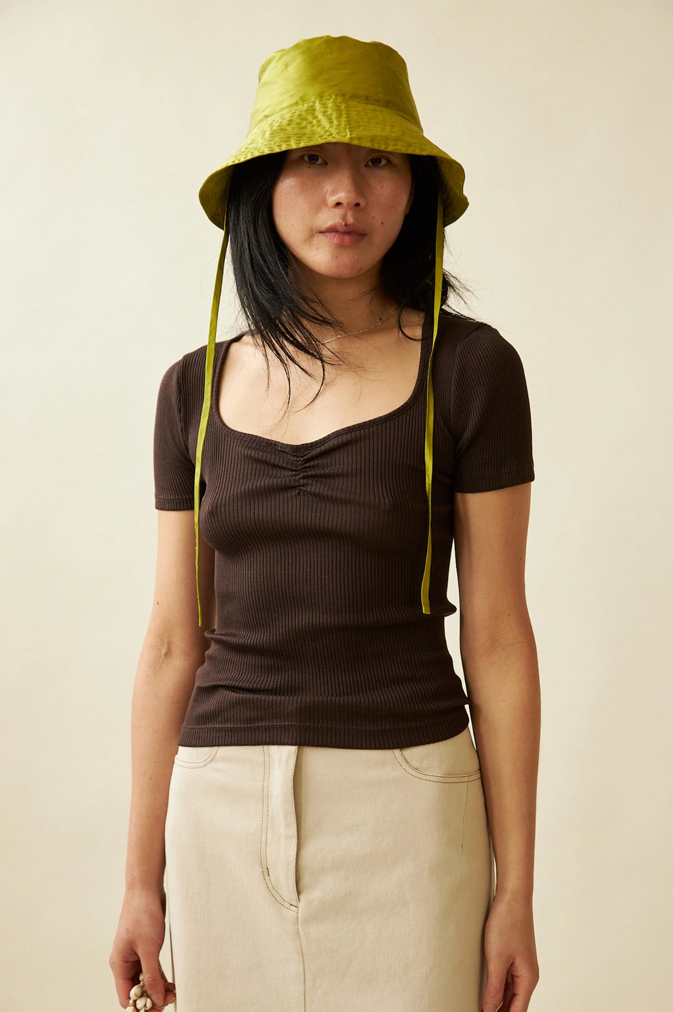 Penny Sage - Swan Tee - Cocoa