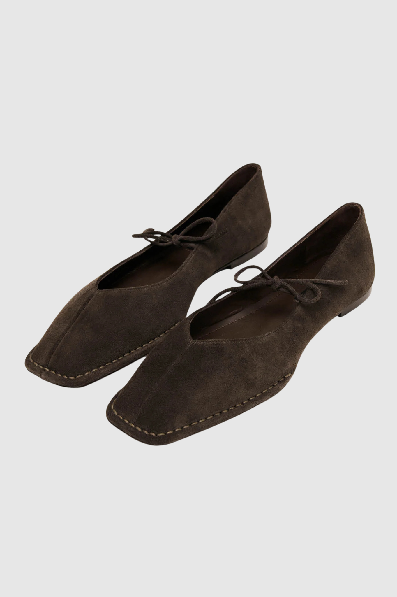 Alohas - Sway Brown Suede Ballet Flats