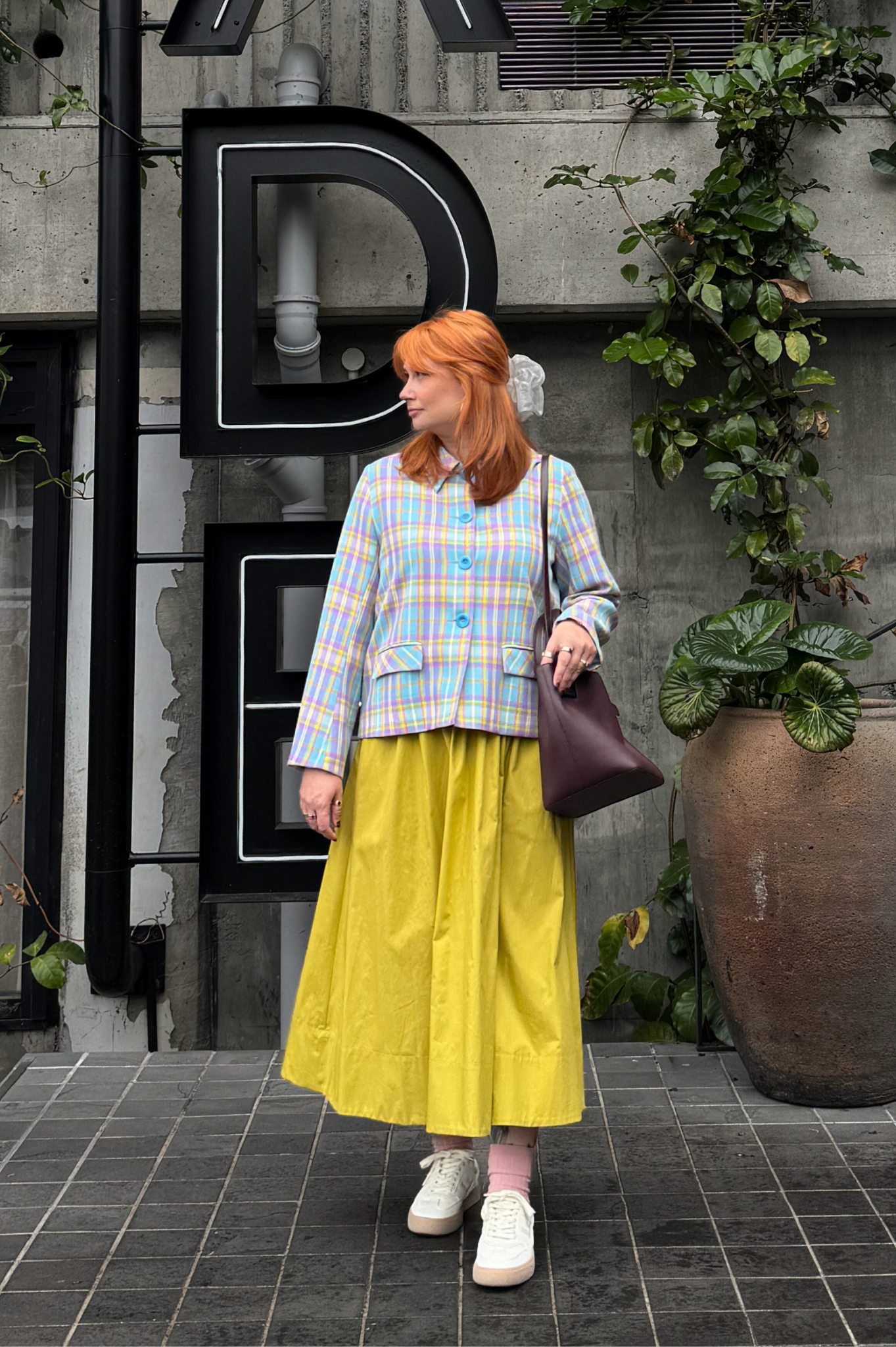 Annie - Blake Skirt - Chartreuse