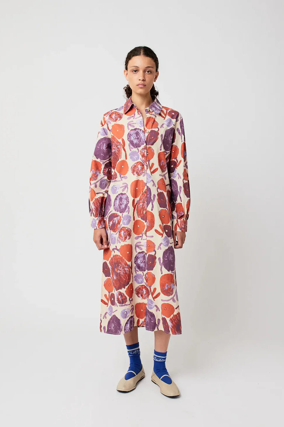Bobo Choses - Dahlia pattern shirt dress