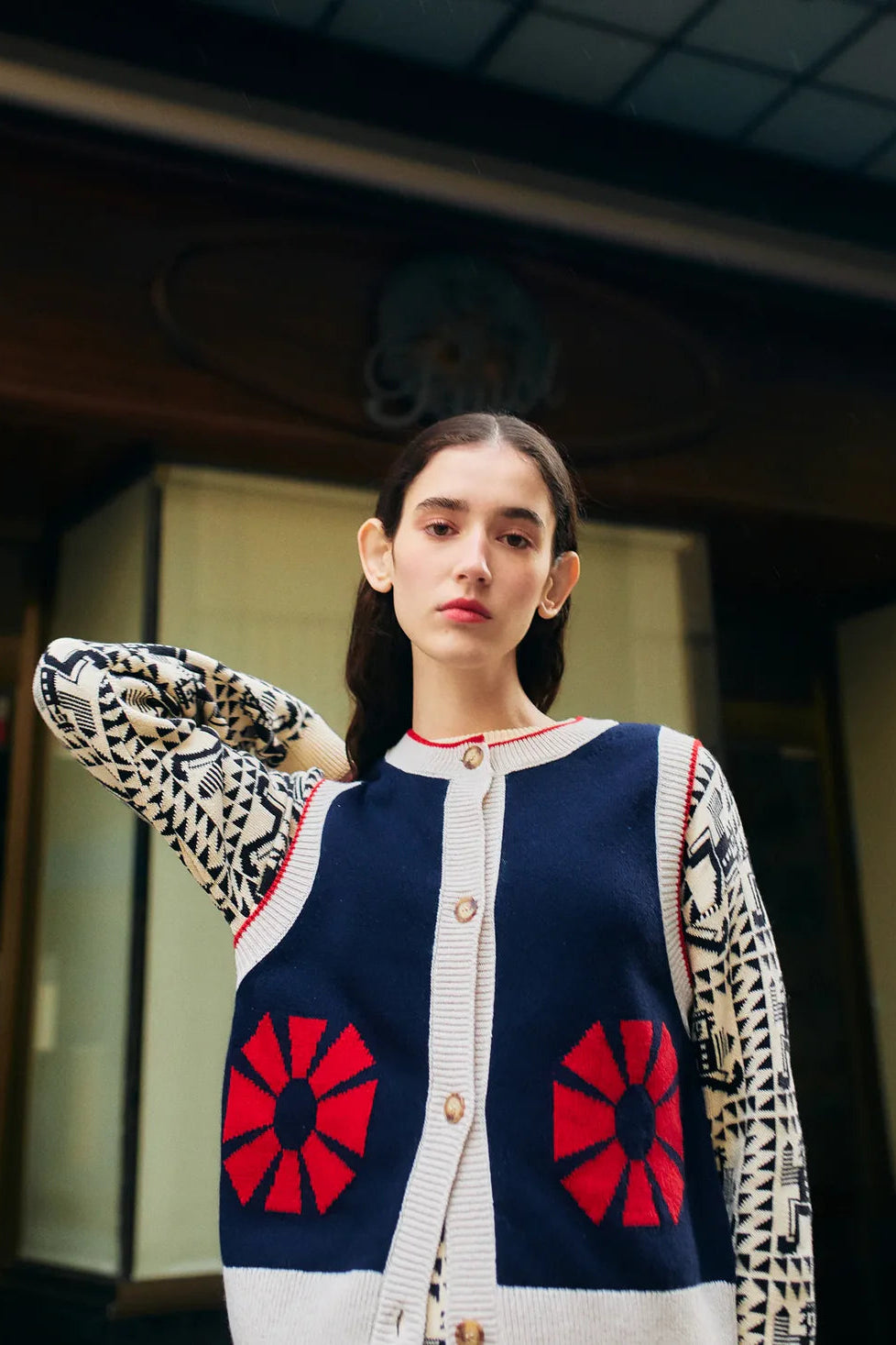 Bobo Choses - Flower knitted vest