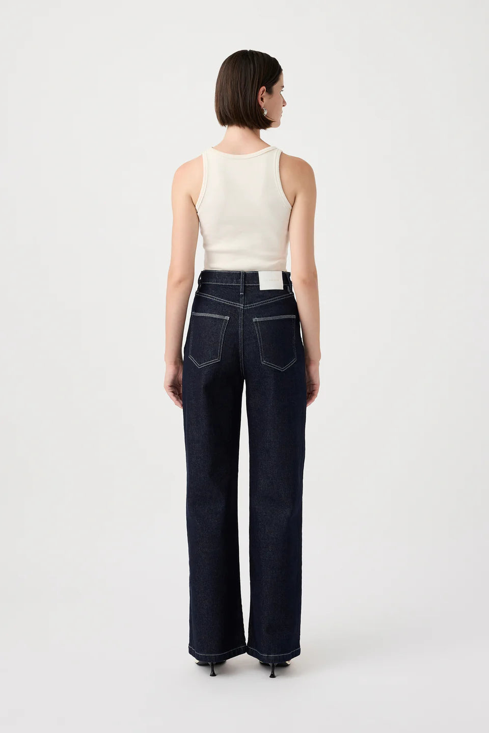 Outland Denim - Ellie High Wide Leg Jean - Rinse