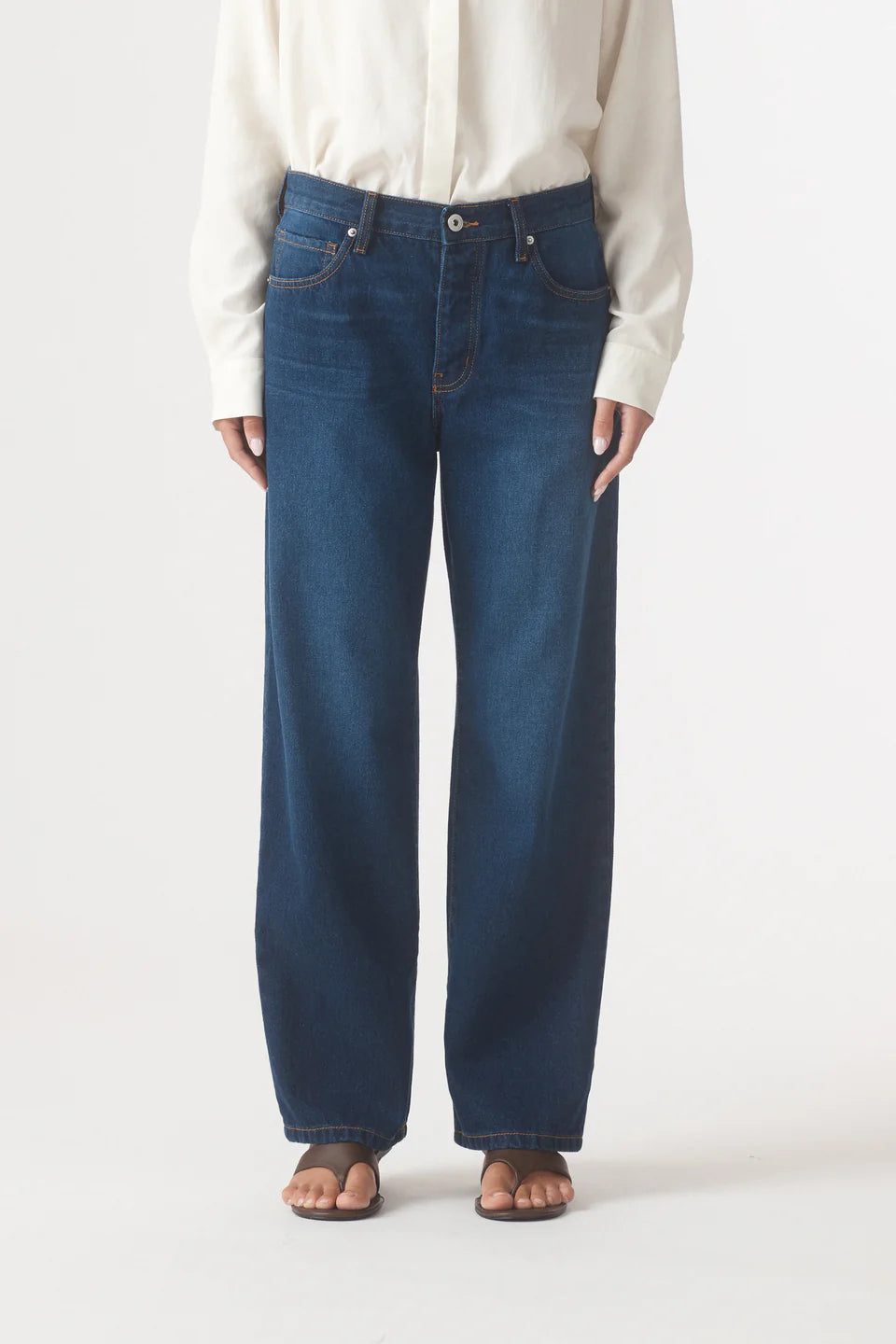 Outland Denim - Rachel Mid Boyfriend Jean - Lake