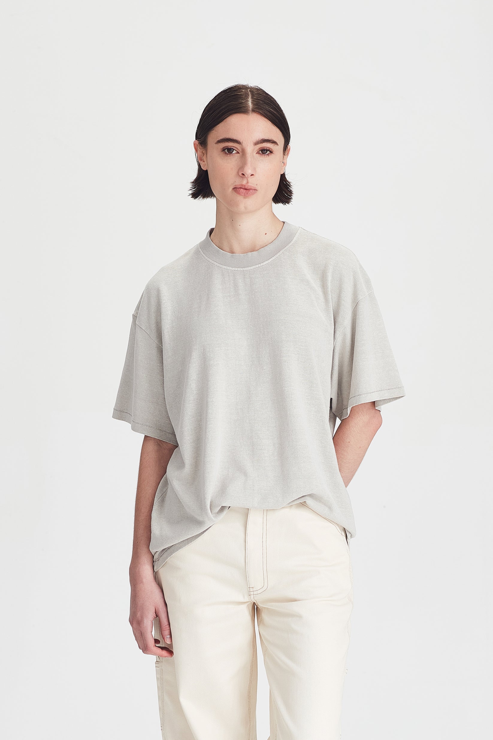 Commoners - Hemp Jersey Boy Tee - Vintage Stone