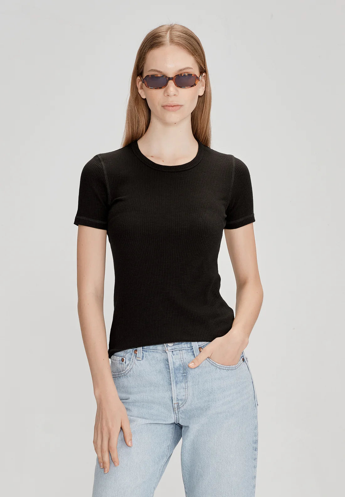 Commoners - Base Ribbed SS - Black