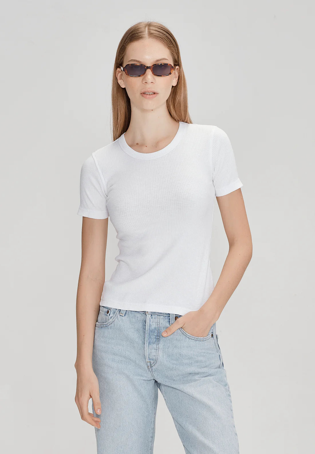 Commoners - Base Ribbed SS - White