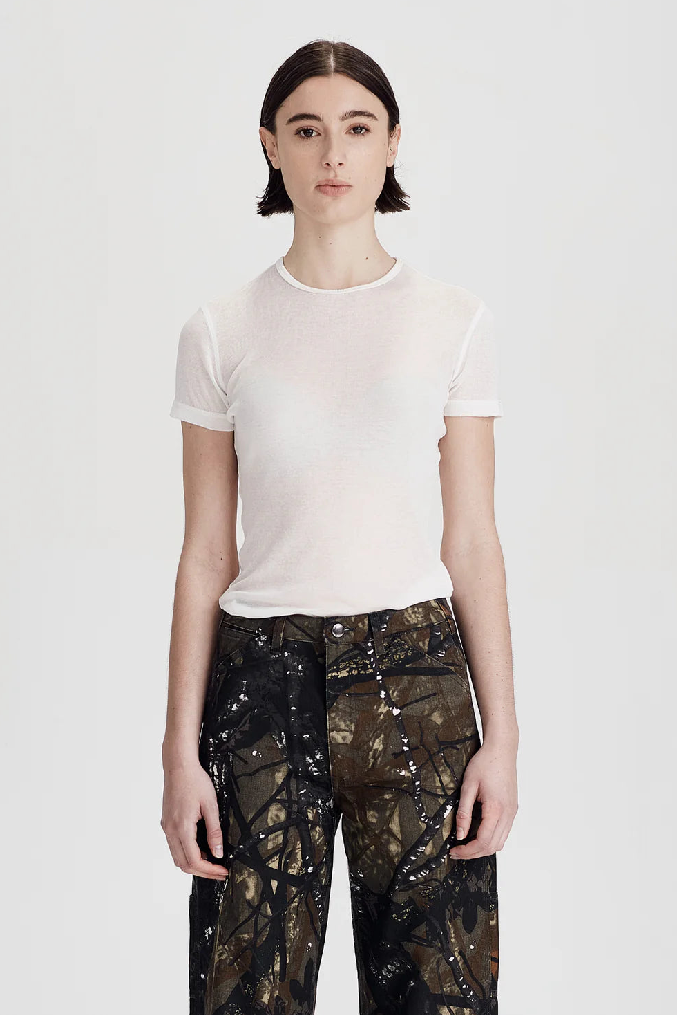 Commoners - Ultrafine SS Layer Tee - White