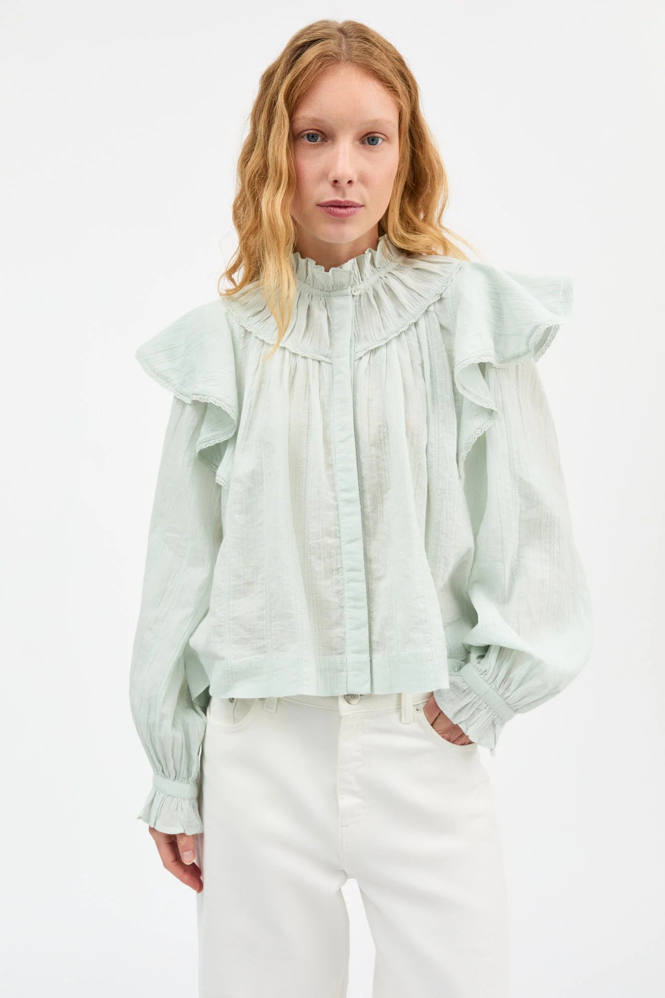 Skall Studio - Clea Shirt - Light Aqua