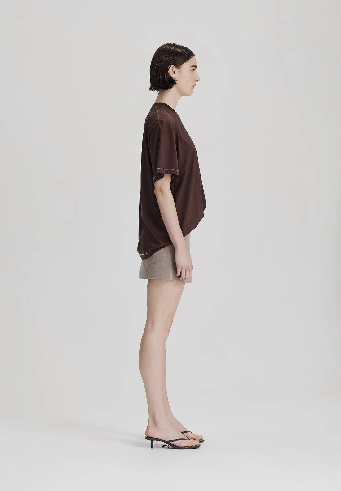 Commoners - Boy Tee - Cocoa w White