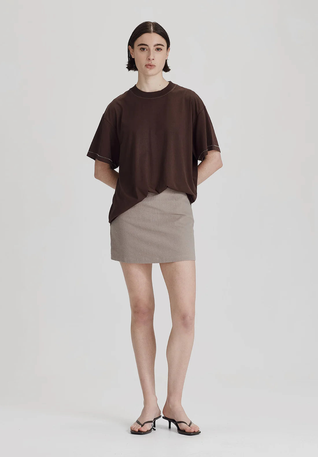 Commoners - Boy Tee - Cocoa w White