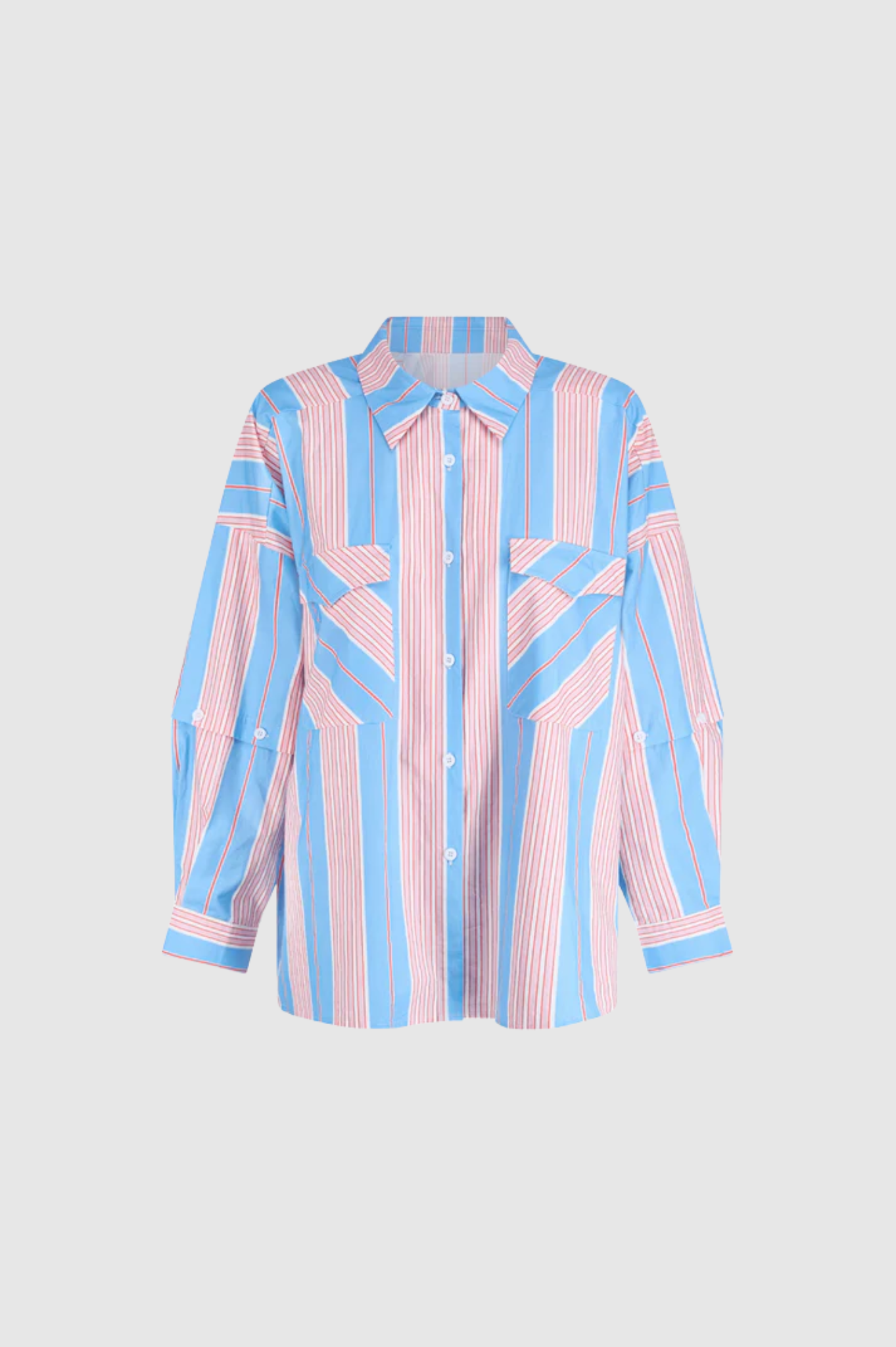 Commonplace - Eastern Shirt - Baby Blue/Pink