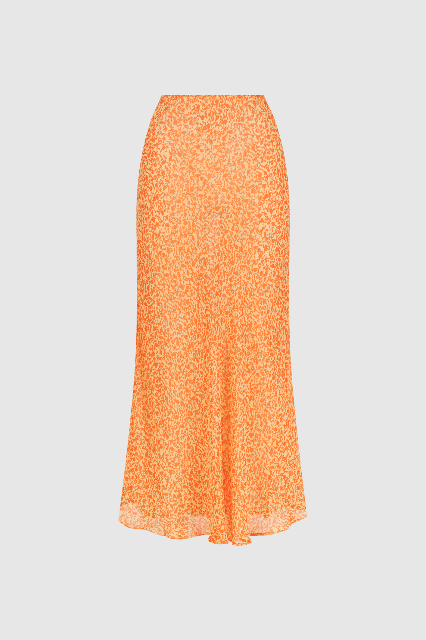 Dominique Healy - Wray Skirt - Orange Floral Silk