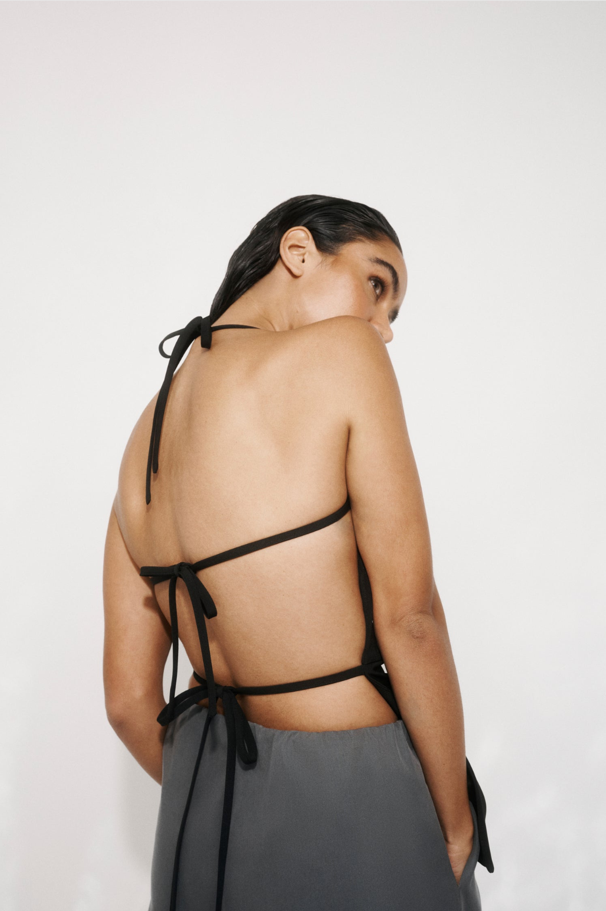 One of Others - Raef Backless Top - Black