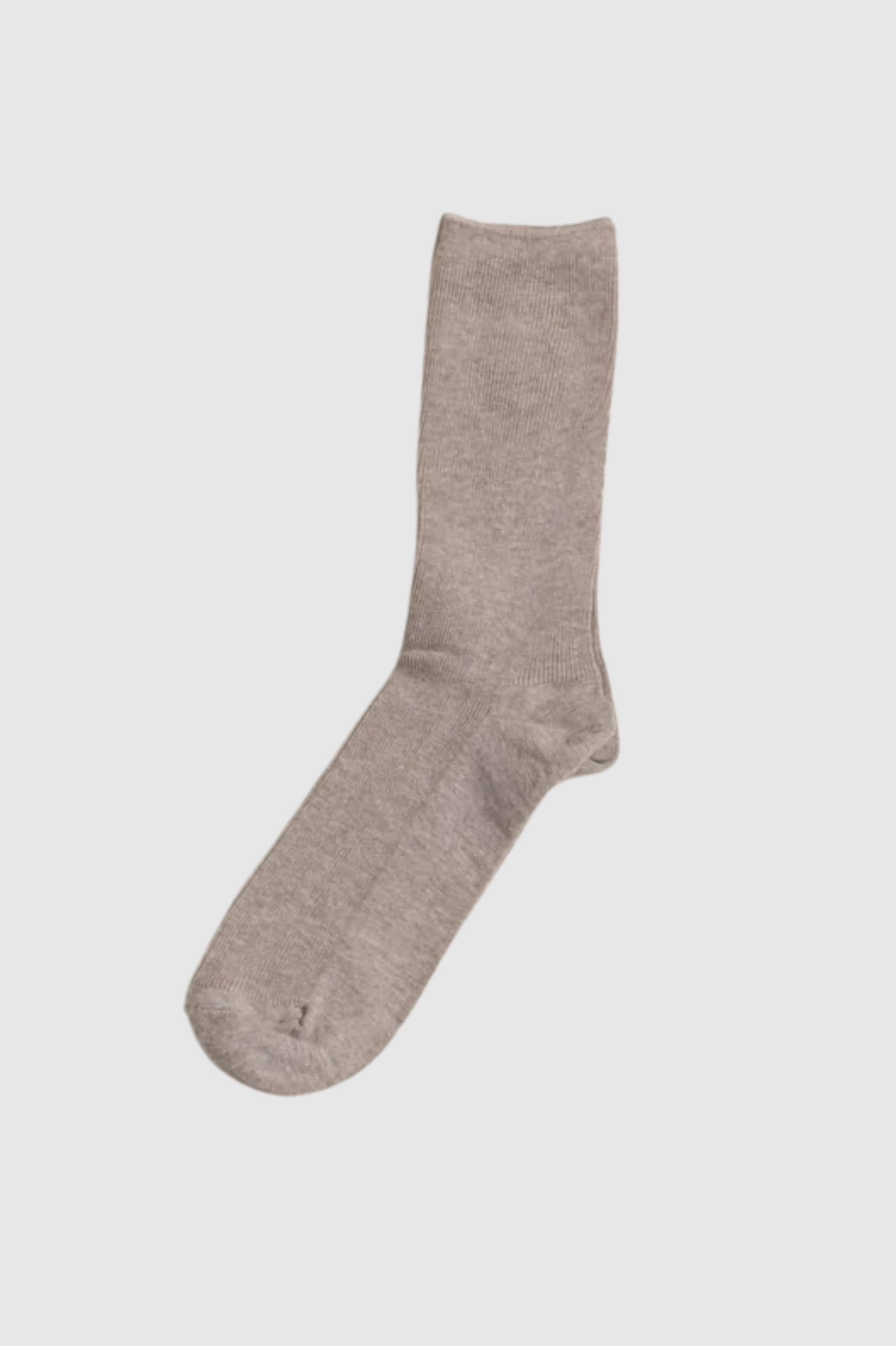 Common Garden - Fine Ribbed Cotton Socks - Cocoa Beige