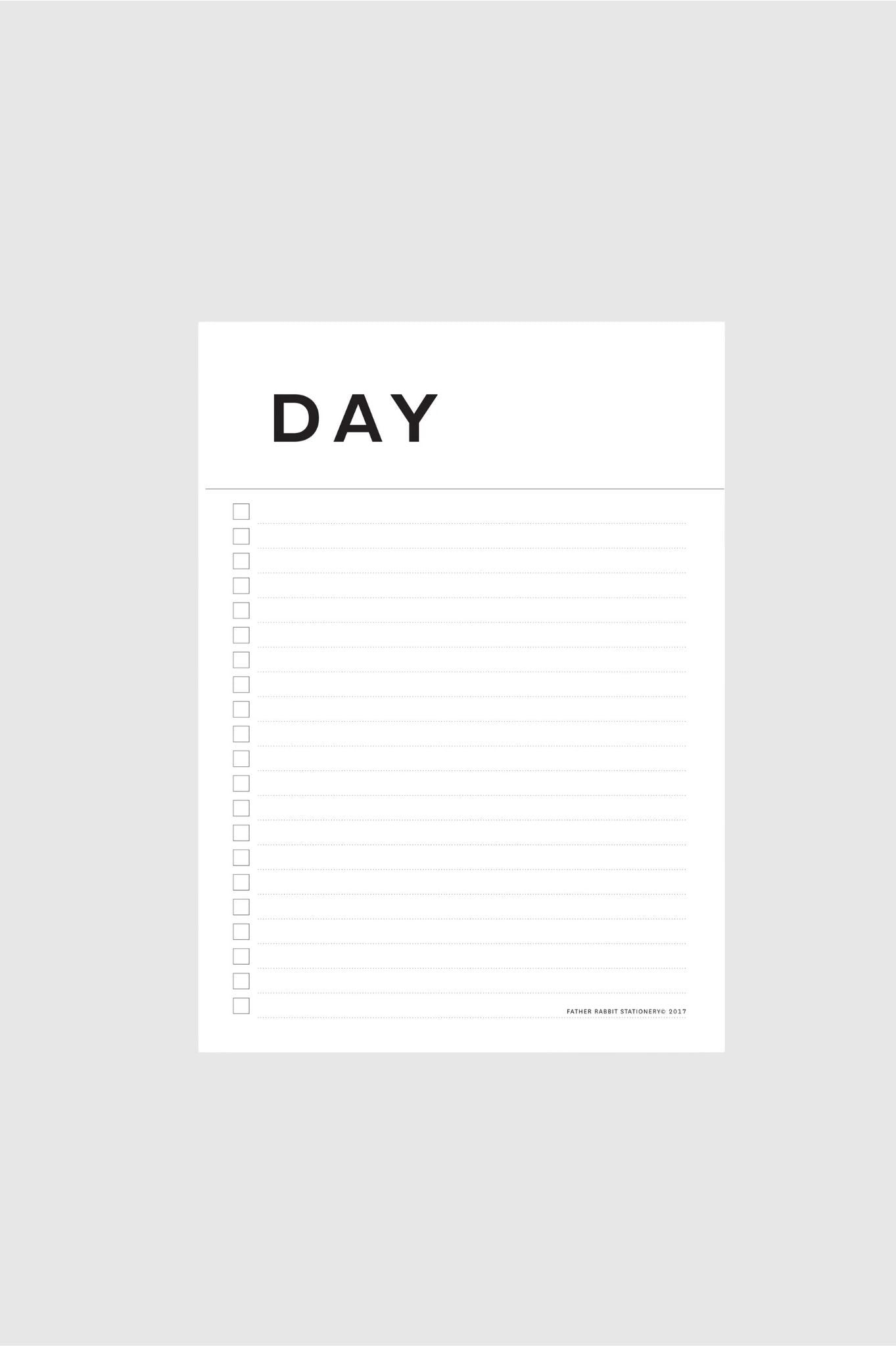 Father Rabbit - A5 Day Planner
