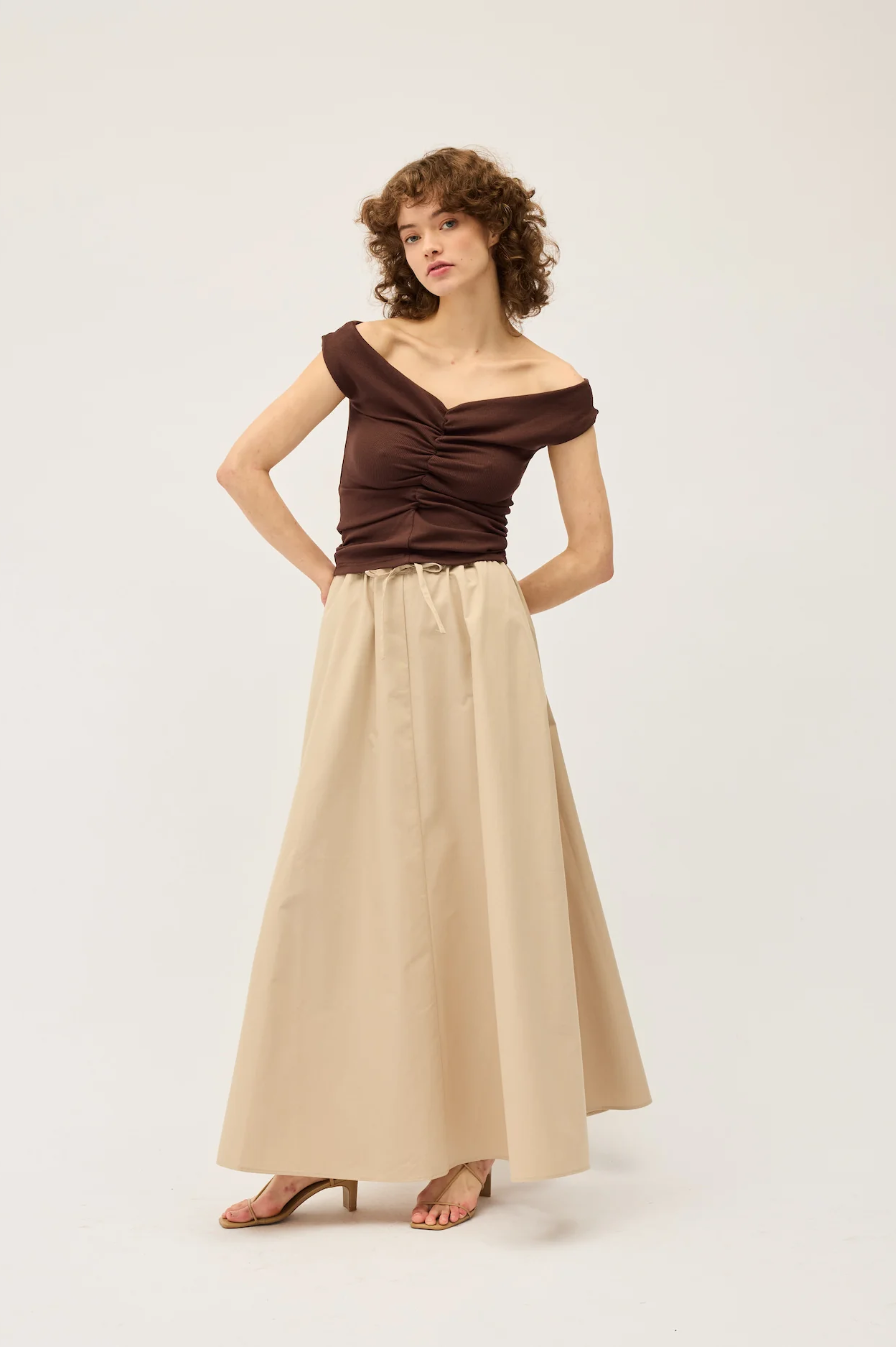 Dominique Healy - Niveah Tee - Chocolate Rib