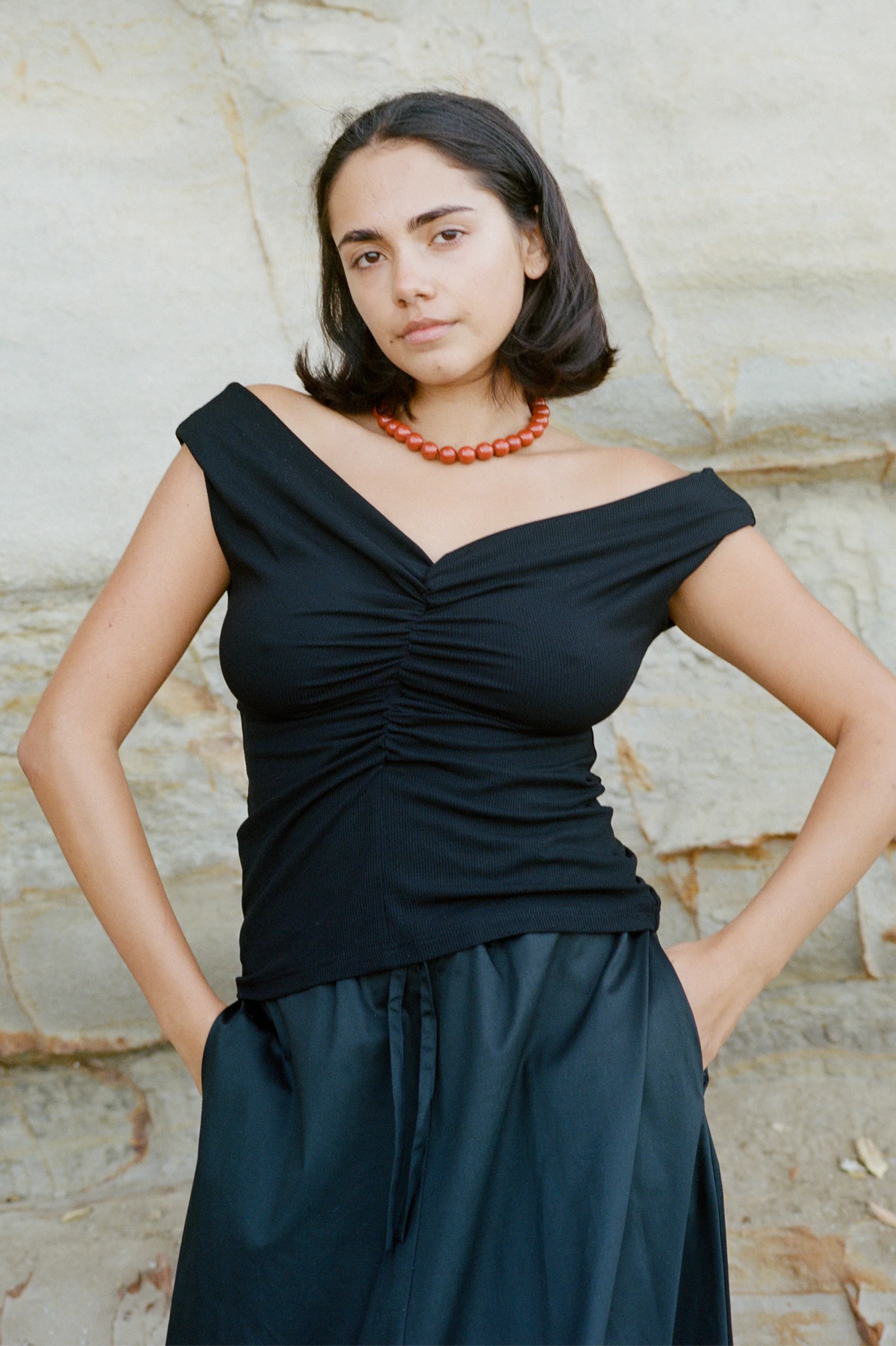 Dominique Healy - Niveah Tee - Black Rib