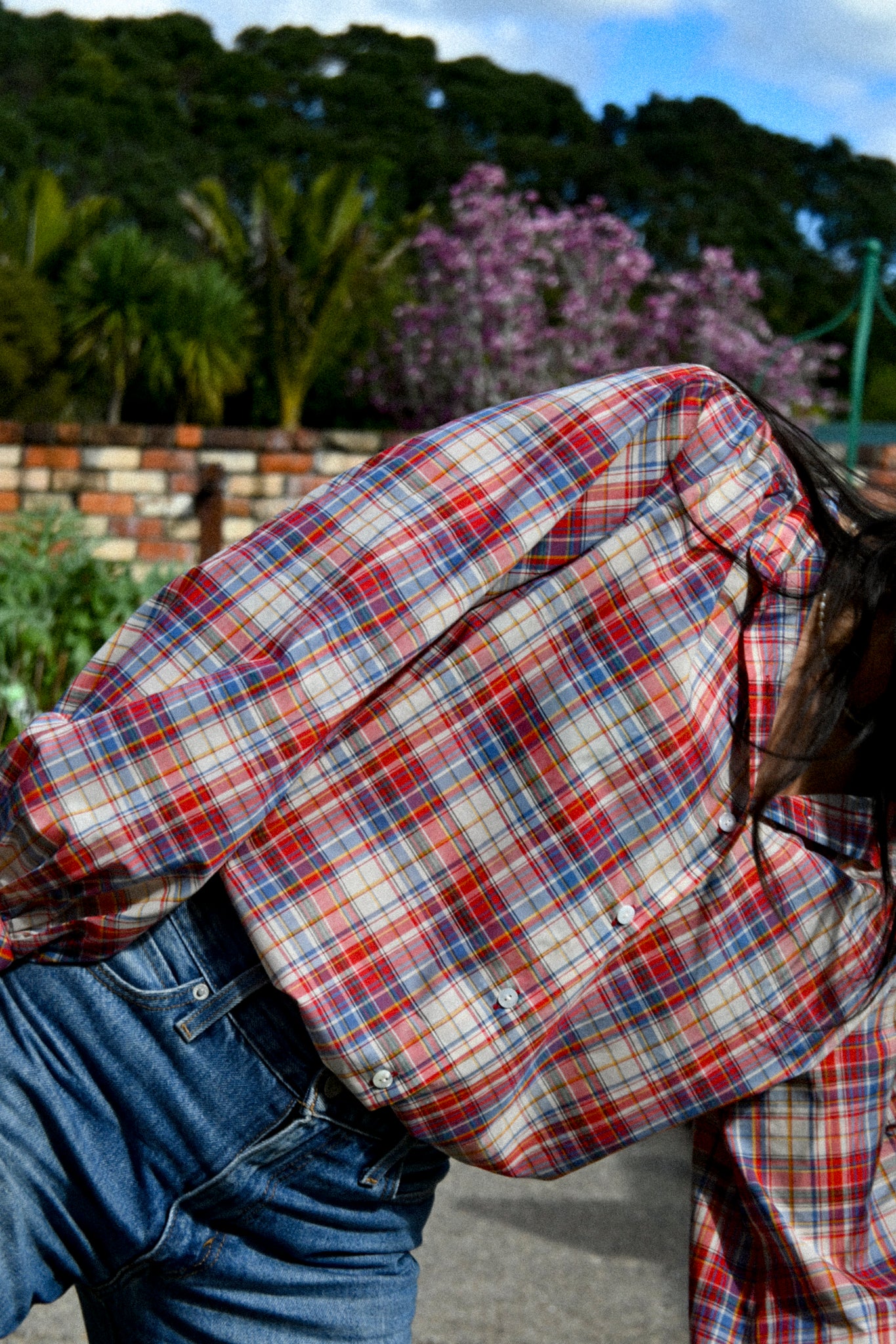 ANNIE - Poet Blouse - Picnic Check