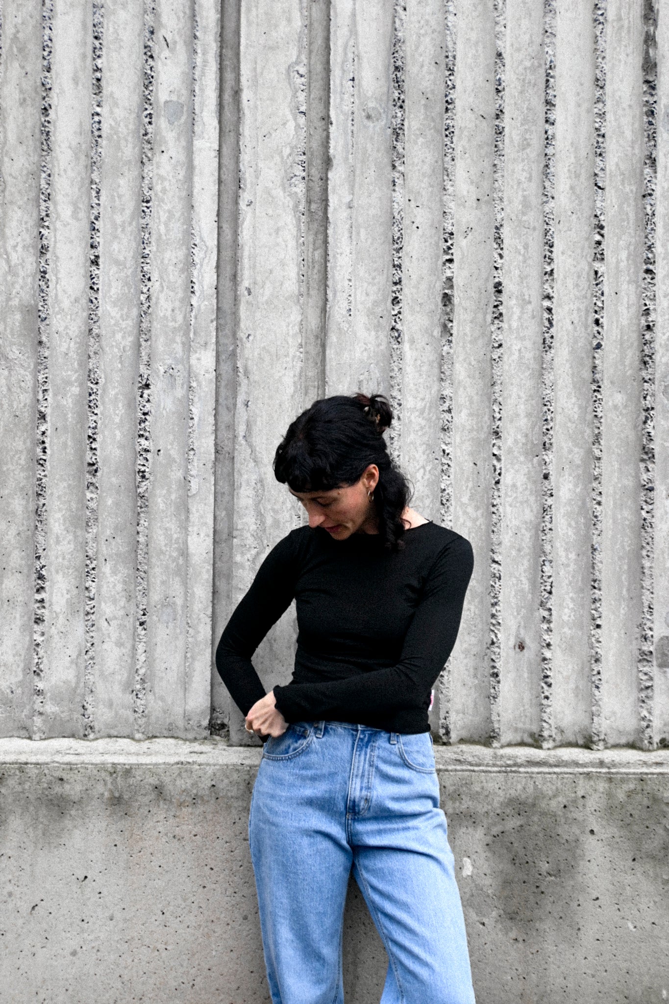 ANNIE - Kate L/S Merino - Black