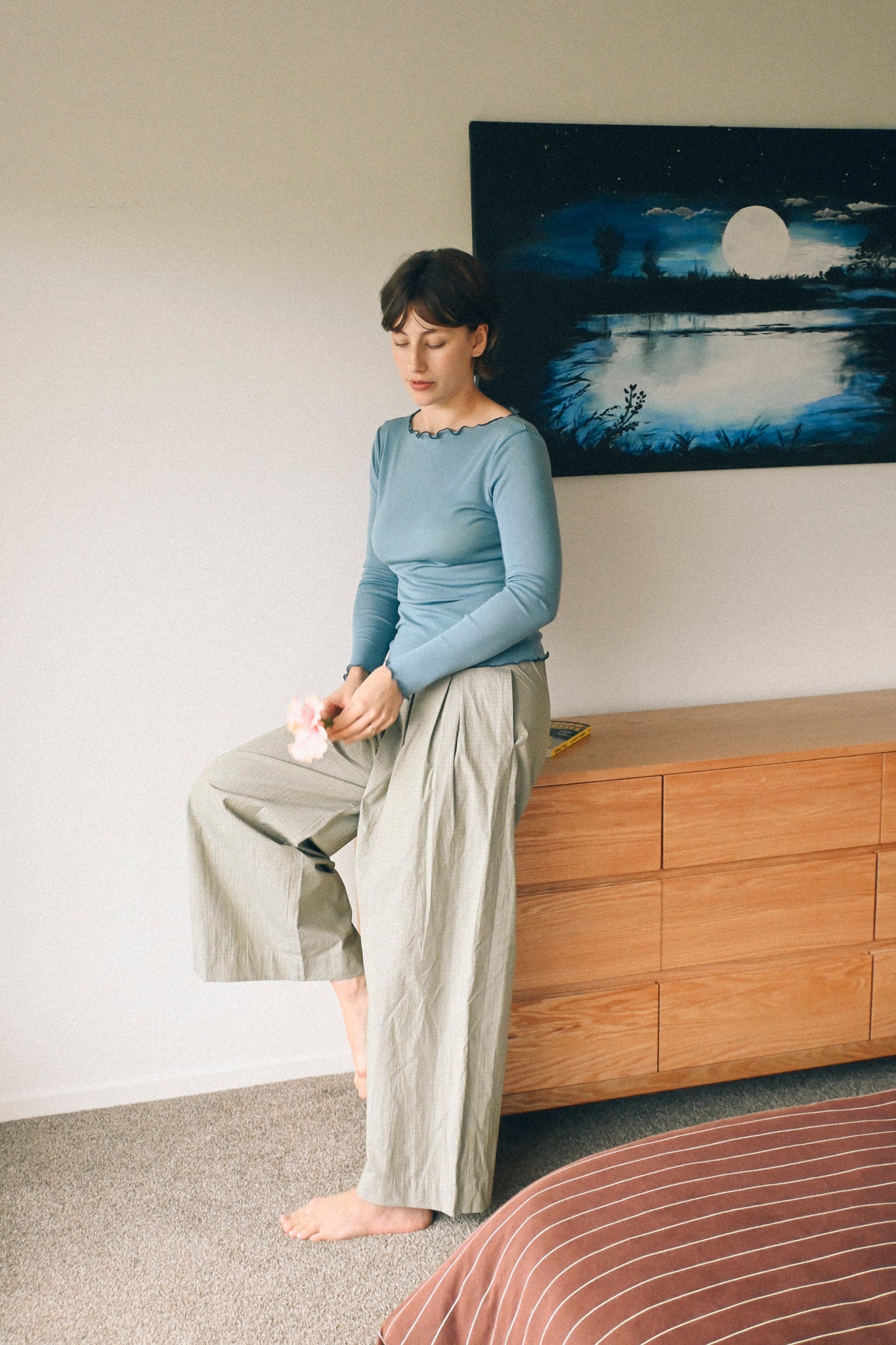ANNIE - Roam Pant - Lichen Check