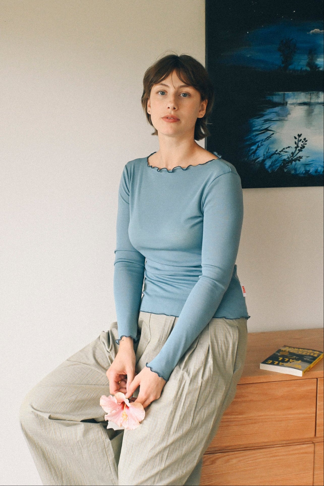 ANNIE - Kate L/S Merino - Sky Blue