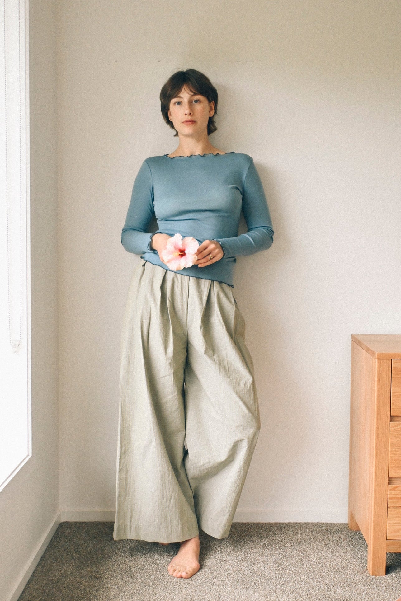 ANNIE - Kate L/S Merino - Sky Blue