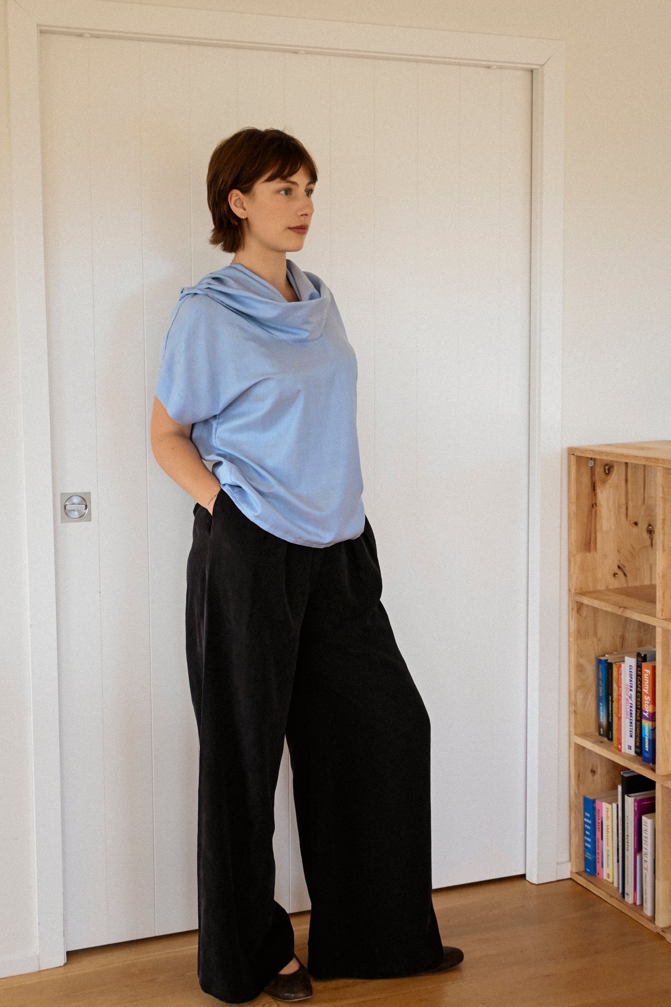 ANNIE - Sylvie Blouse - Lightest Blue