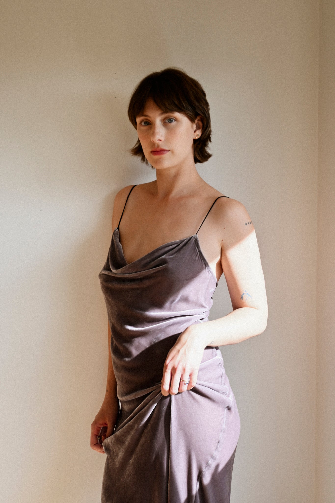 ANNIE - Paloma Dress - Pebble - Pre-order